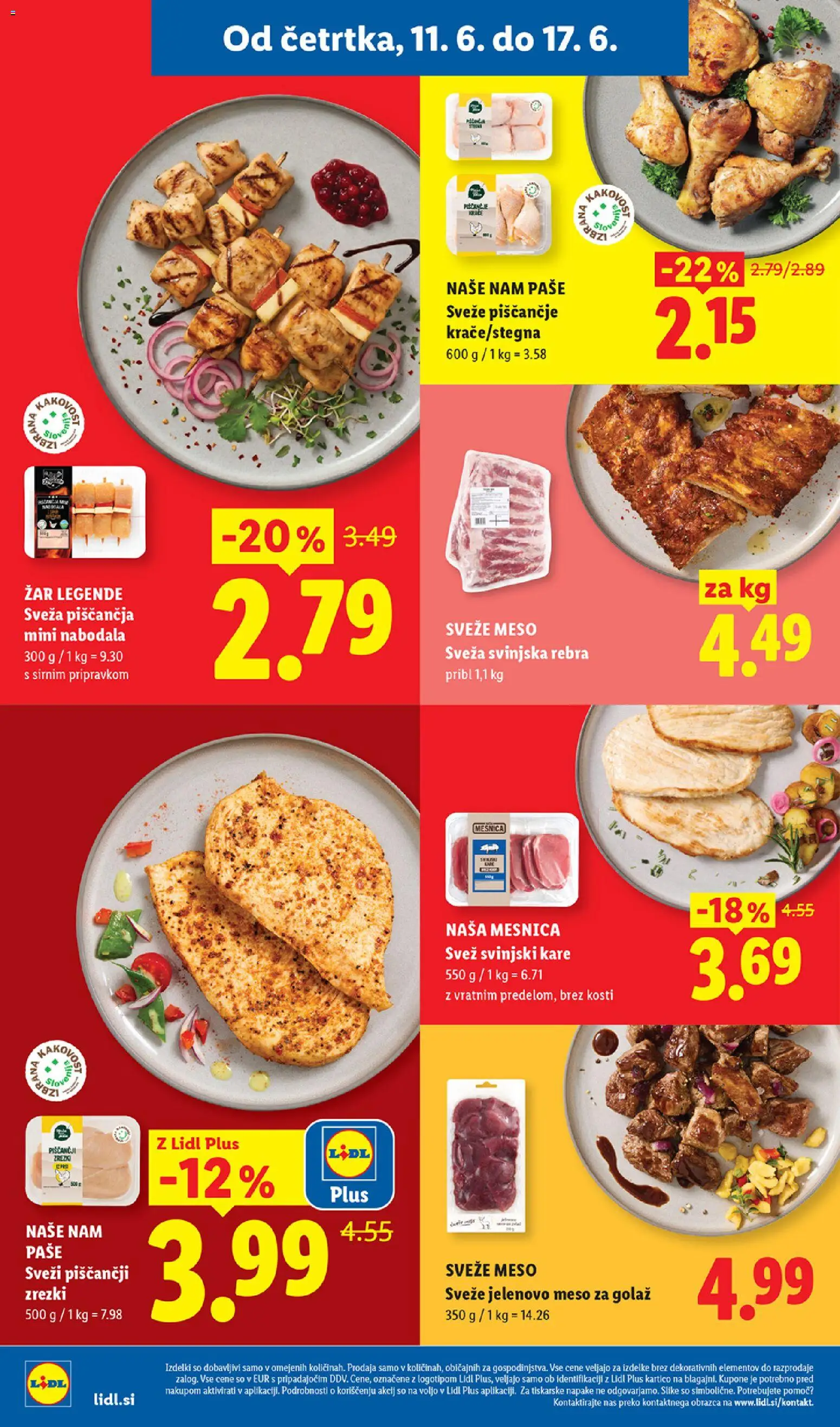 Novi Lidl katalog ponudbe – veljaven od 11.06.2026 | Stran: 2 | Izdelki: Zar, Nabodala, Zrezki