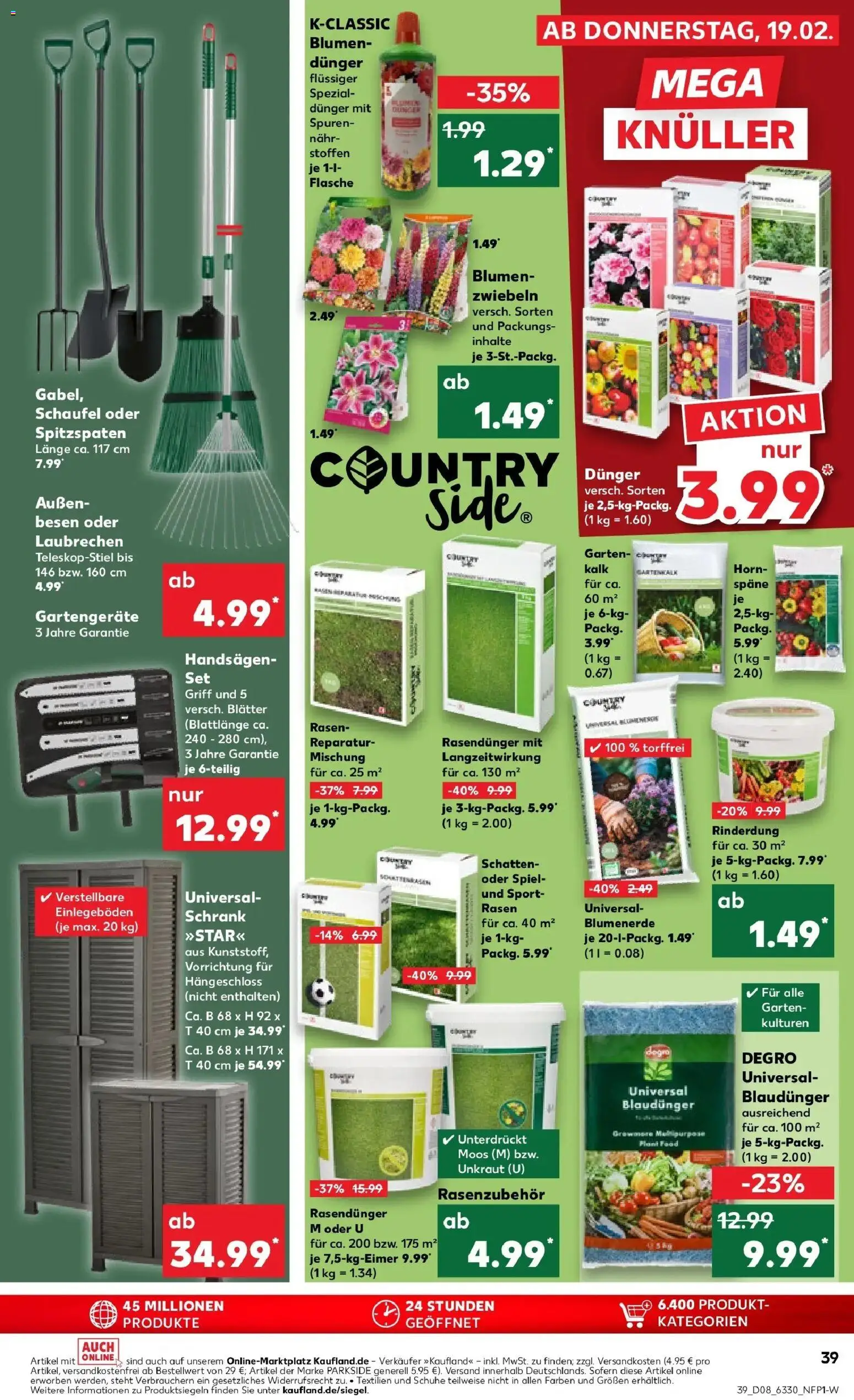 Kaufland prospekt Eschwege	 – gültig ab 19.02.2026 | Seite: 47 | Produkte: Spiel, Blumen, Blumenerde, Zwiebeln