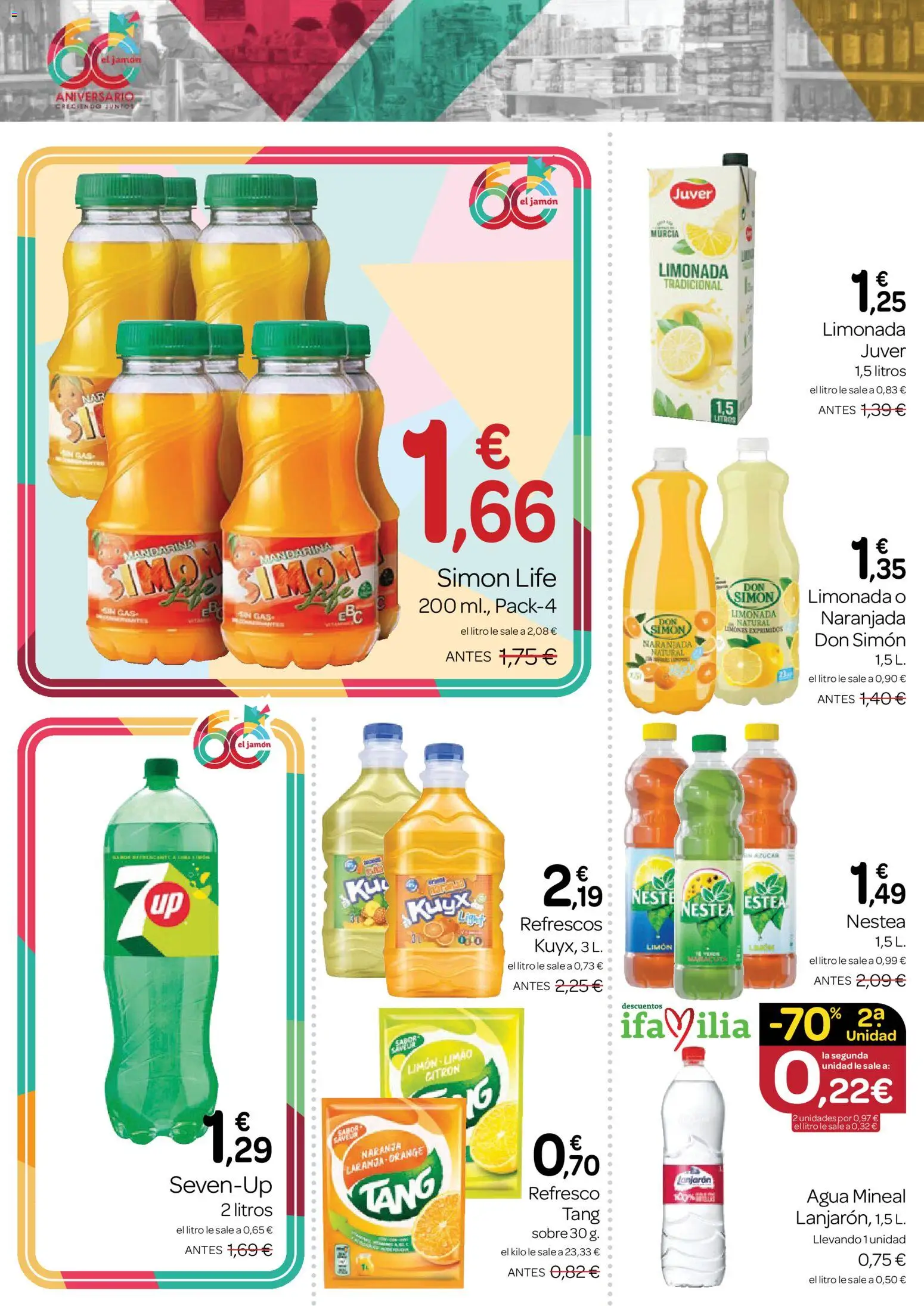 Supermercados El Jamón folleto │ válido desde el 27/08/2026 | Página: 8 | Productos: Limón, Limonada, Agua