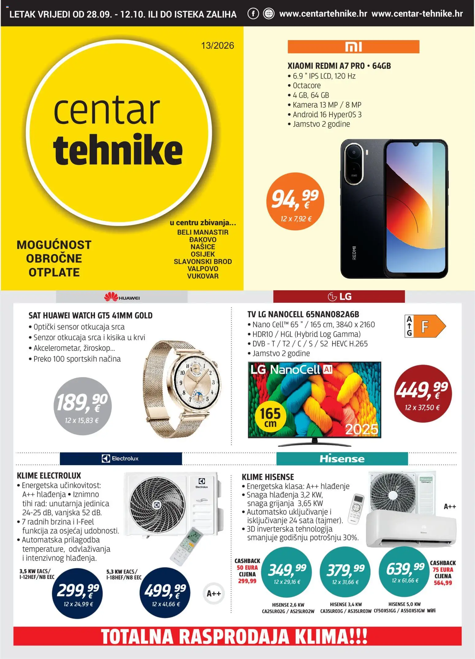 Centar Tehnike katalog | vrijedi od 28.09.2026 | Stranica: 1
