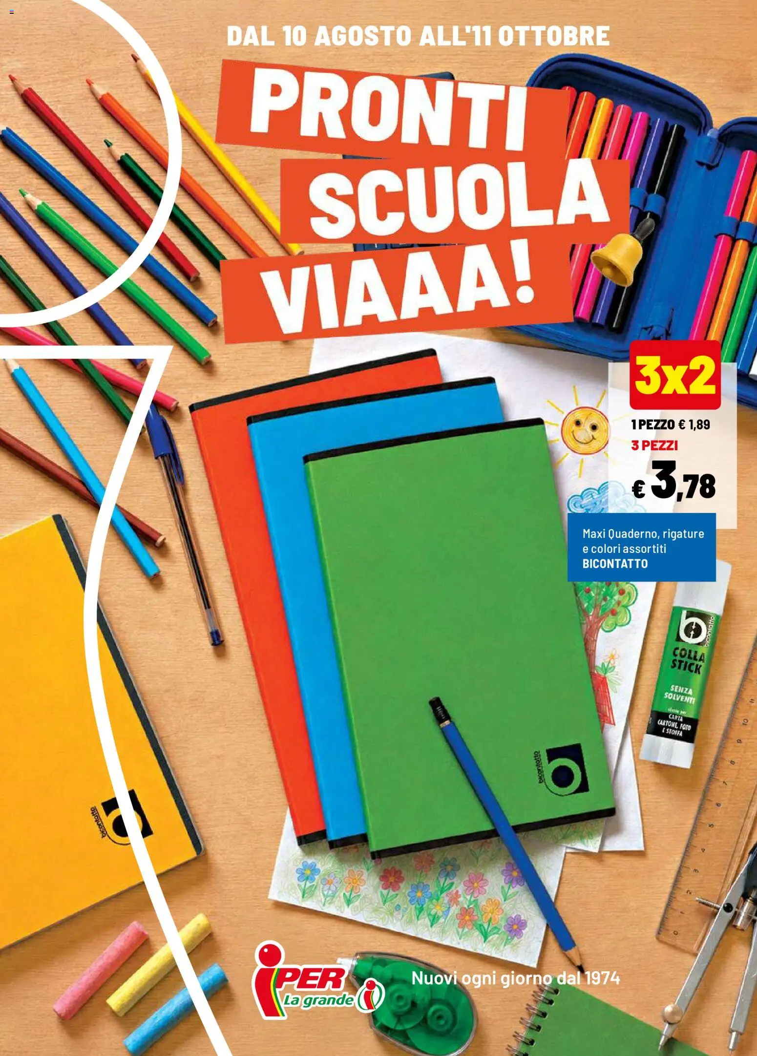 Volantino Iper del 10/08/2026 | Pagina: 1 | Prodotti: Colla
