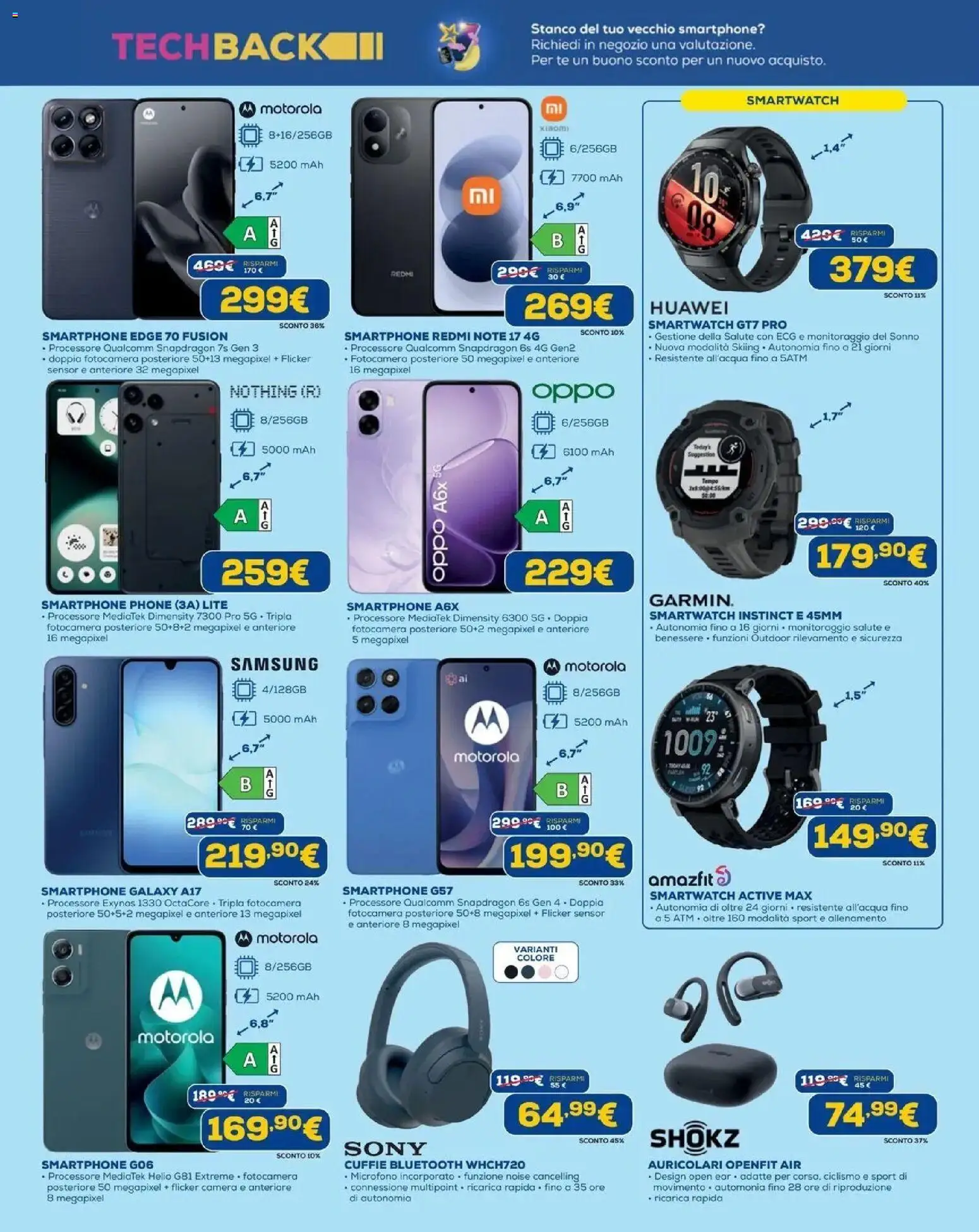 Nuovo Euronics volantino Venaria Reale dal 24/09/2026 > offerte anteprima 🛍️ | Pagina: 11 | Prodotti: Auricolari, Huawei, Tè, Samsung