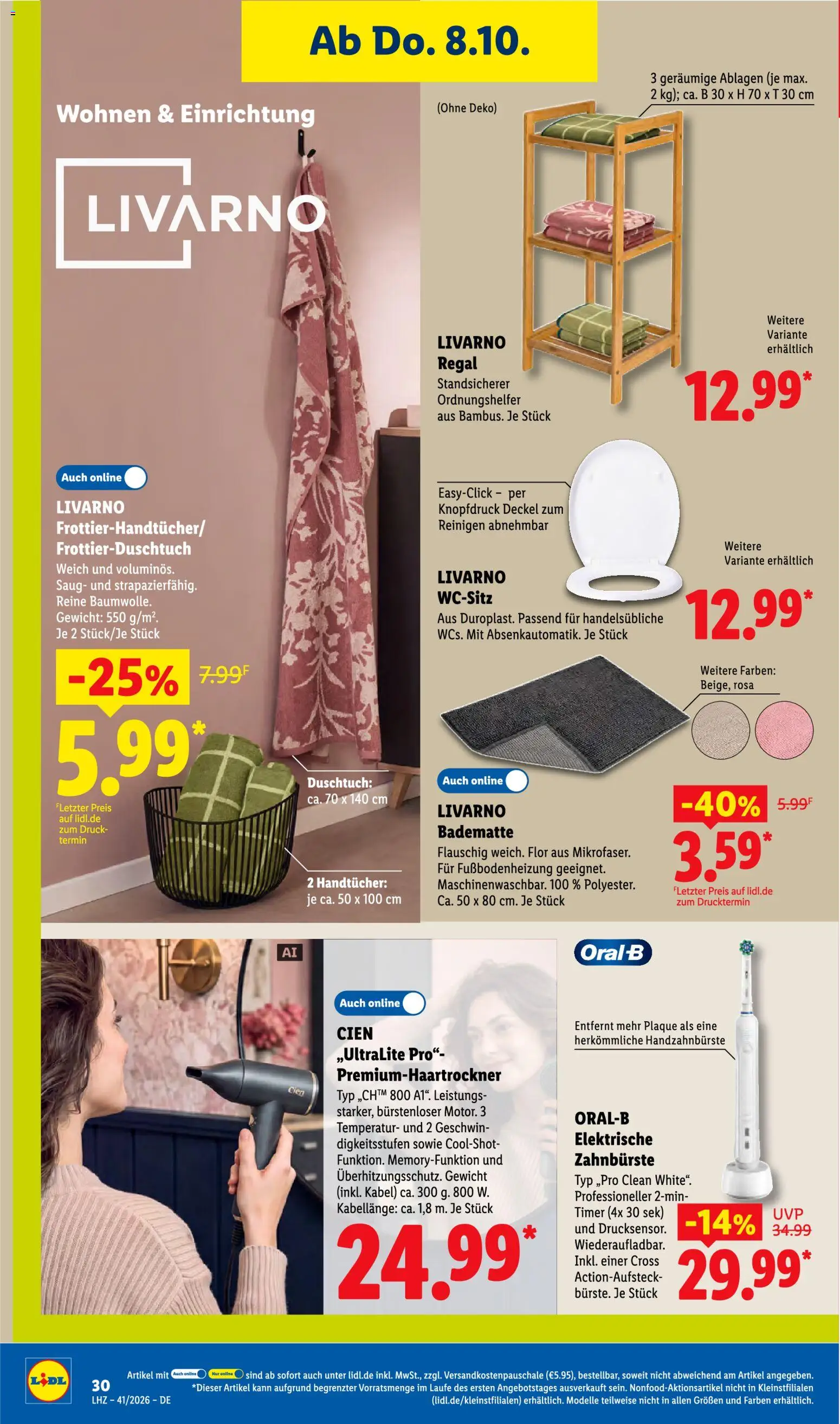 Lidl Německo leták od 05.10.2026 | Strana: 48 | Produkty: Cien, Kabel, Regál