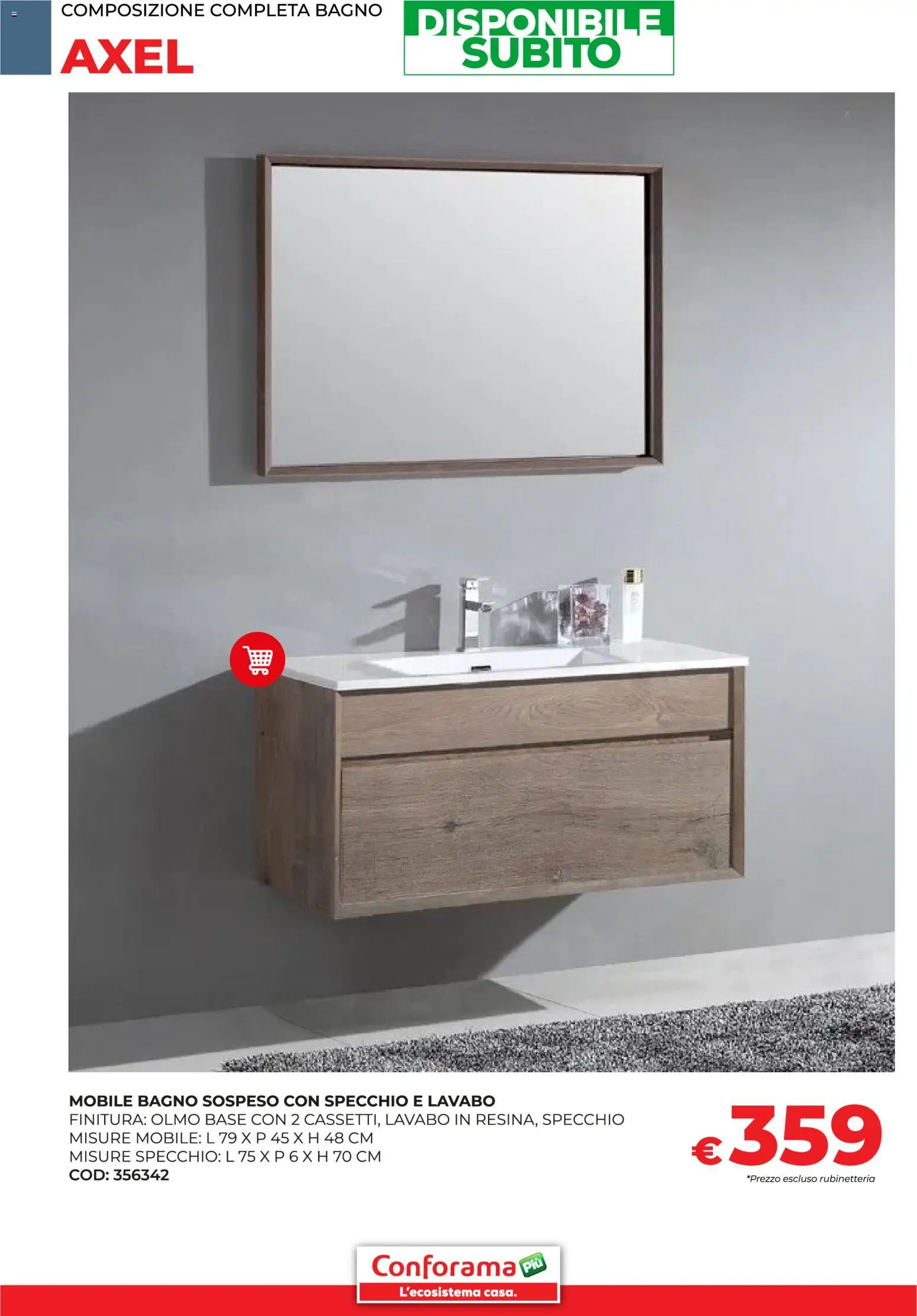 Volantino Conforama del 30/01/2026 | Pagina: 14 | Prodotti: Mobile, Bagno, Specchio