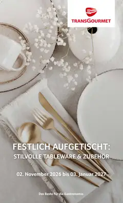 Transgourmet FESTLICH AUFGETISCHT ab 02.11.2026 gültig