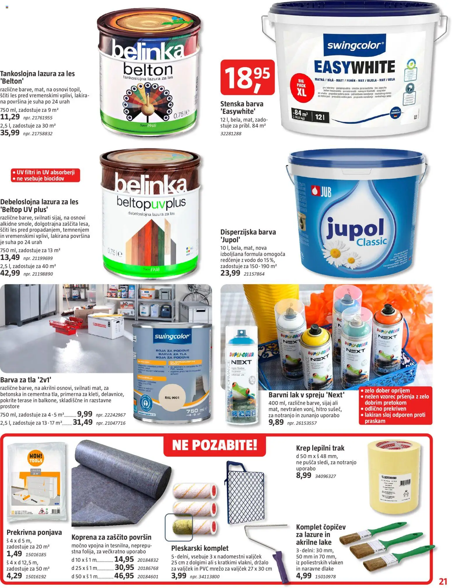 Novi Bauhaus katalog ponudbe – veljaven od 01.07.2026 | Stran: 21