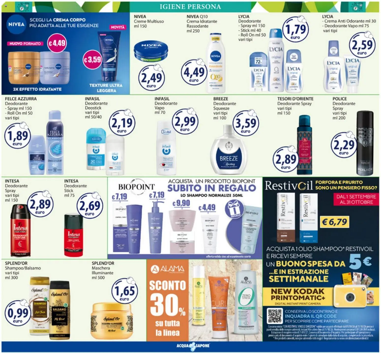Volantino Acqua e Sapone del 19/10/2026 | Pagina: 6 | Prodotti: Illuminante, Shampoo, Balsamo, Crema
