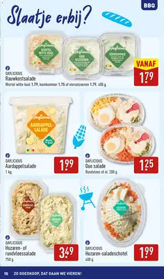 Aldi folder - Buiten eten - Voorbeeld van een folder van Aldi, geldig van 26.05.2026 | Pagina: 15 | Producten: Komkommer, Yoghurt, Salade, Prei
