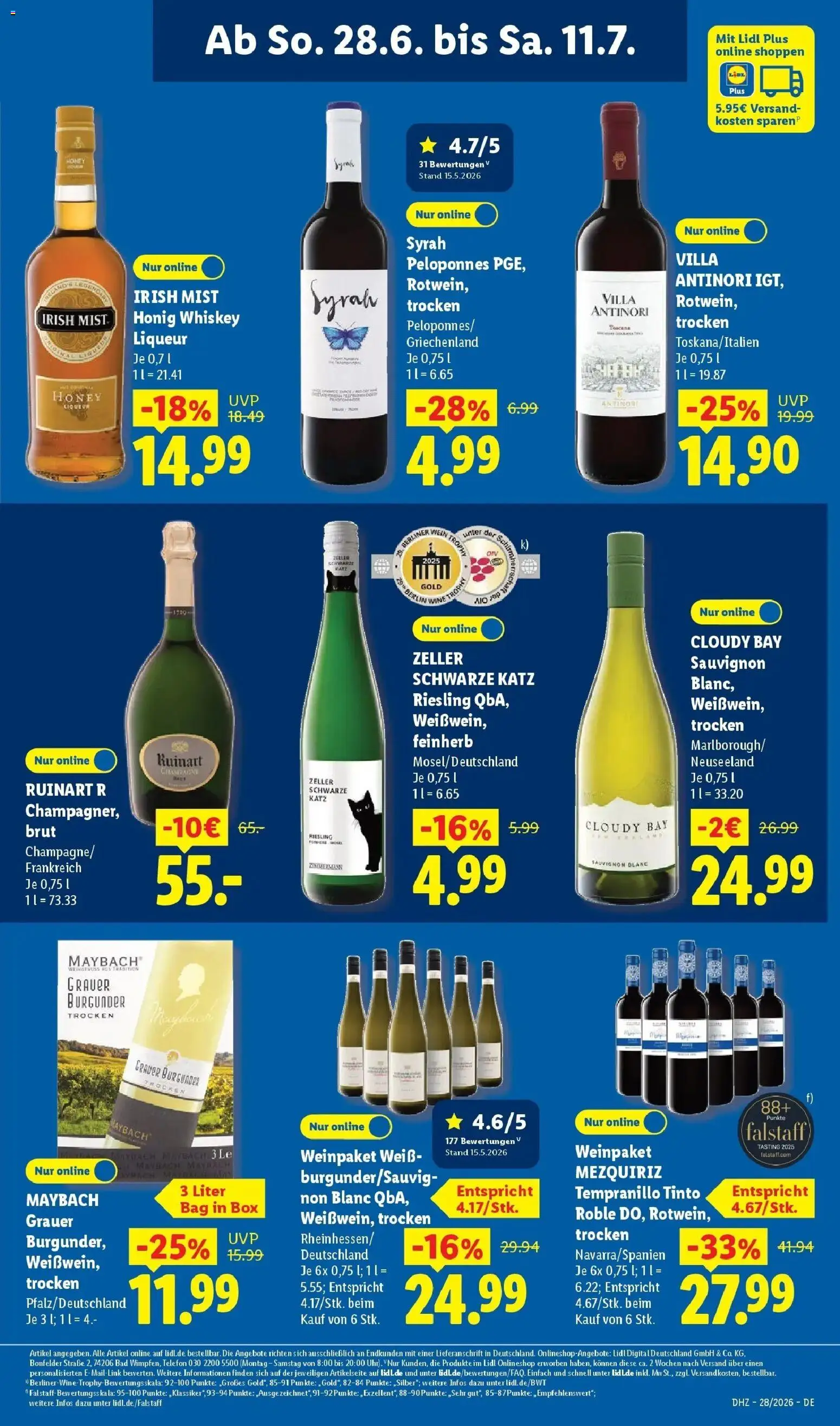 Lidl Prospekt Plettenberg – gültig ab 06.07.2026 | Seite: 21 | Produkte: Box, Bad, Whiskey, Telefon