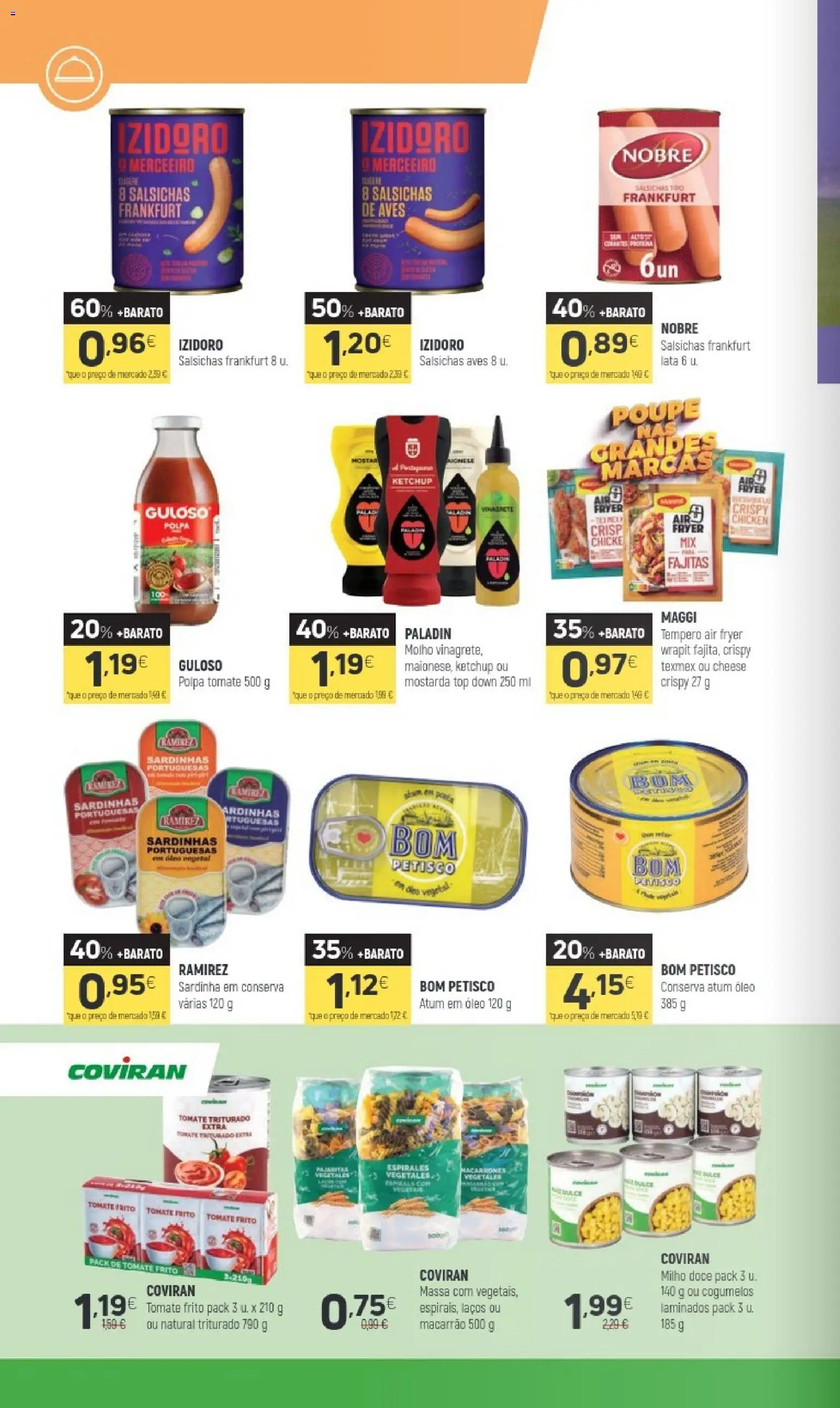 Coviran folheto │ válido de 21.04.2026 | Página: 8 | Produtos: Air fryer, Macarrão, Tomate, Massa