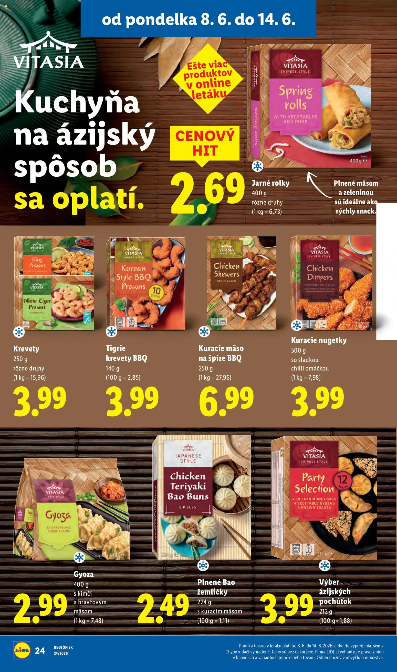 Nové Lidl akcie – leták je platný od 08.06.2026 | Strana: 36 | Produkty: Kuchyňa, Krevety, Kuracie mäso, Chilli