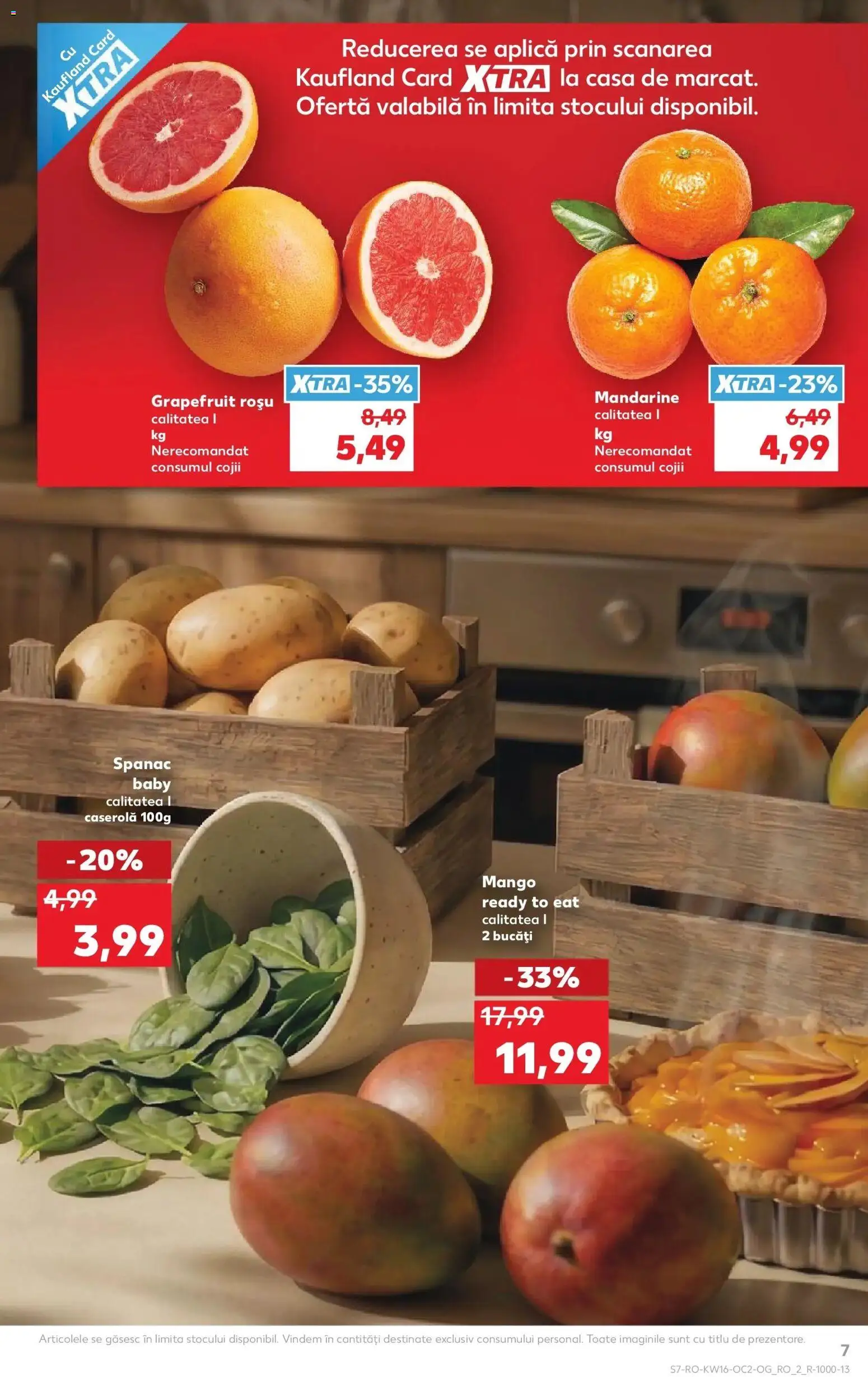 Noul catalog Kaufland – valabil de la 15.04.2026 | Pagină: 7 | Produse: Mandarine, Mango