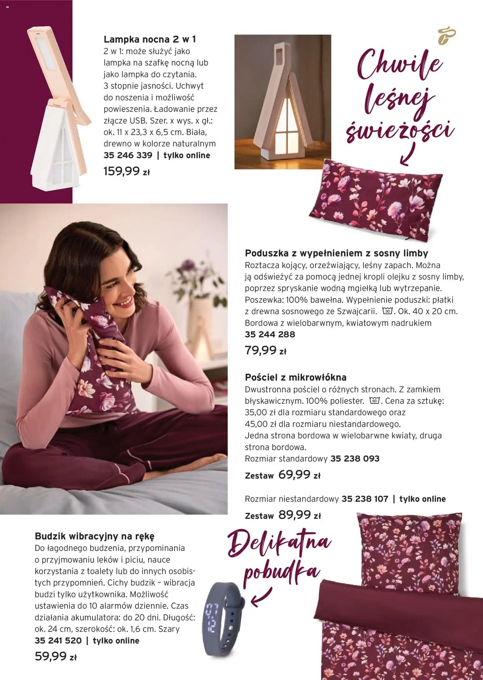 Tchibo promocje od 06.10.2026 | Strona: 9 | Produkty: Pościel, Złącze, Lampka nocna, Płatki