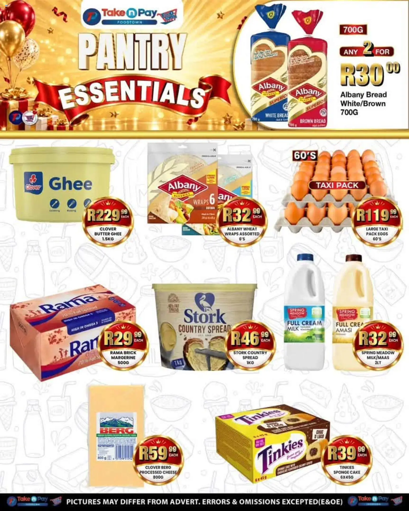 New Take n Pay catalogue – valid from 14/09/2026 | Page: 4 | Products: Spread, Milk, Butter, Eggs