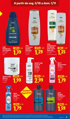 Pré-visualização SECRET CODE Creme de Pentear Caracóis, Emb. 275 ml válido de 05/10/2026 | Página: 31 | Produtos: Champô, Shampoo, Condicionador, Creme