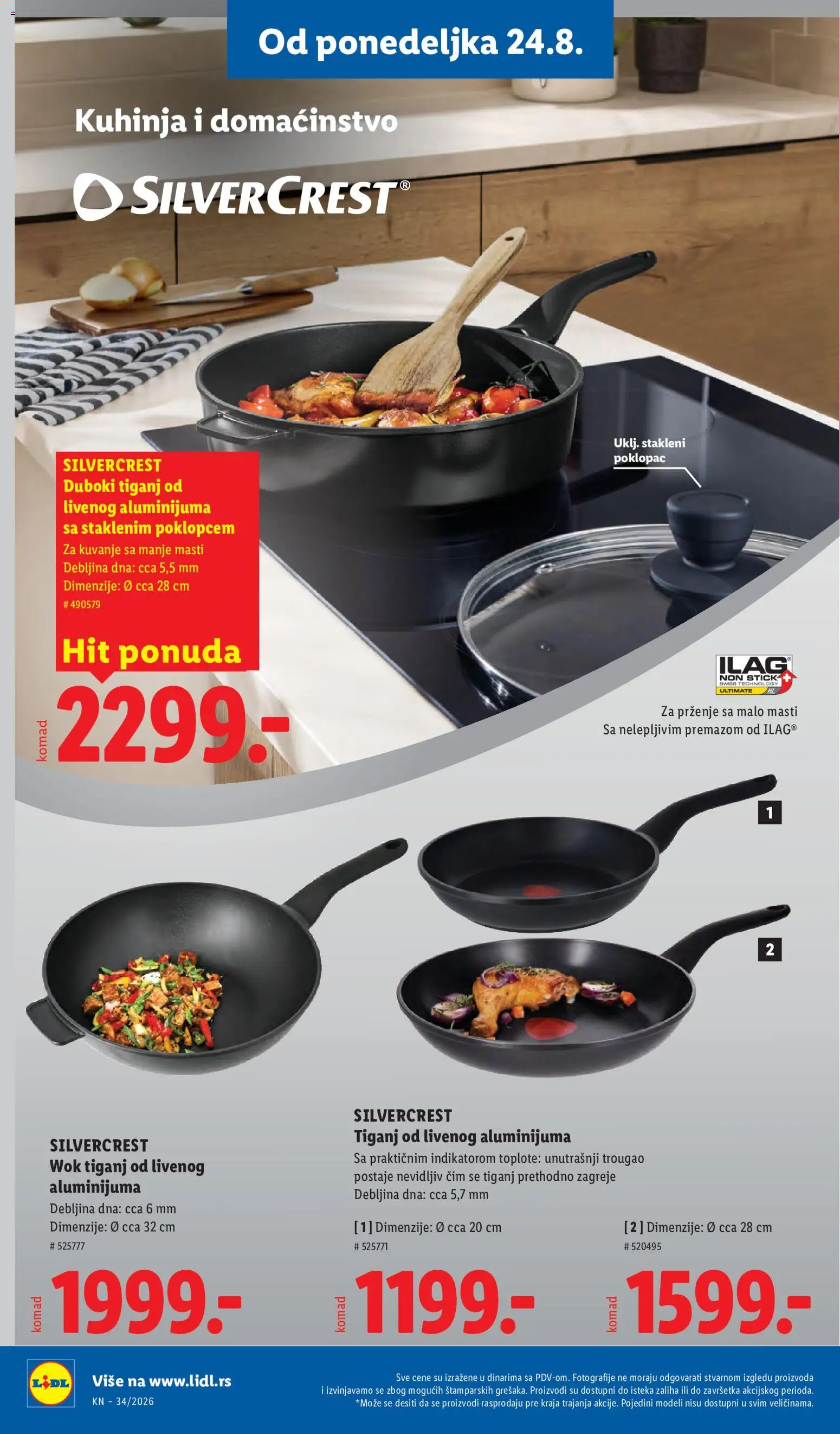Lidl katalog - važi od 20.08.2026 | Strana: 98 | Proizvode: Silvercrest, Poklopac, Kuhinja, Wok