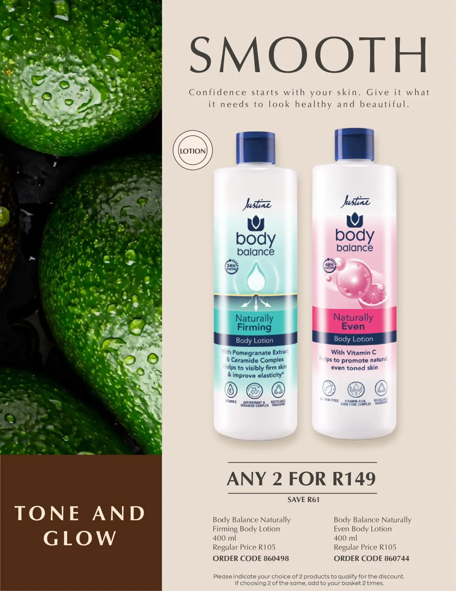 New Justine catalogue – valid from 15/09/2026 | Page: 8 | Products: Pomegranate, Basket, Lotion