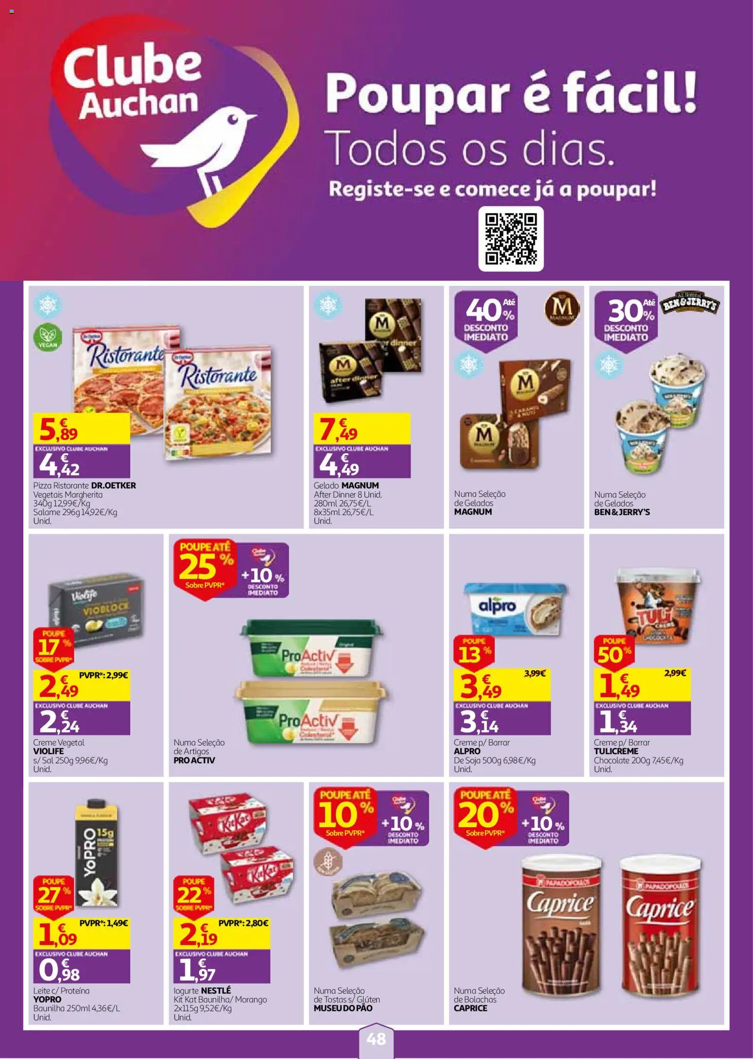 Auchan folheto │ válido de 24/09/2026 | Página: 48 | Produtos: Baunilha, Sal, Salame, Pizza
