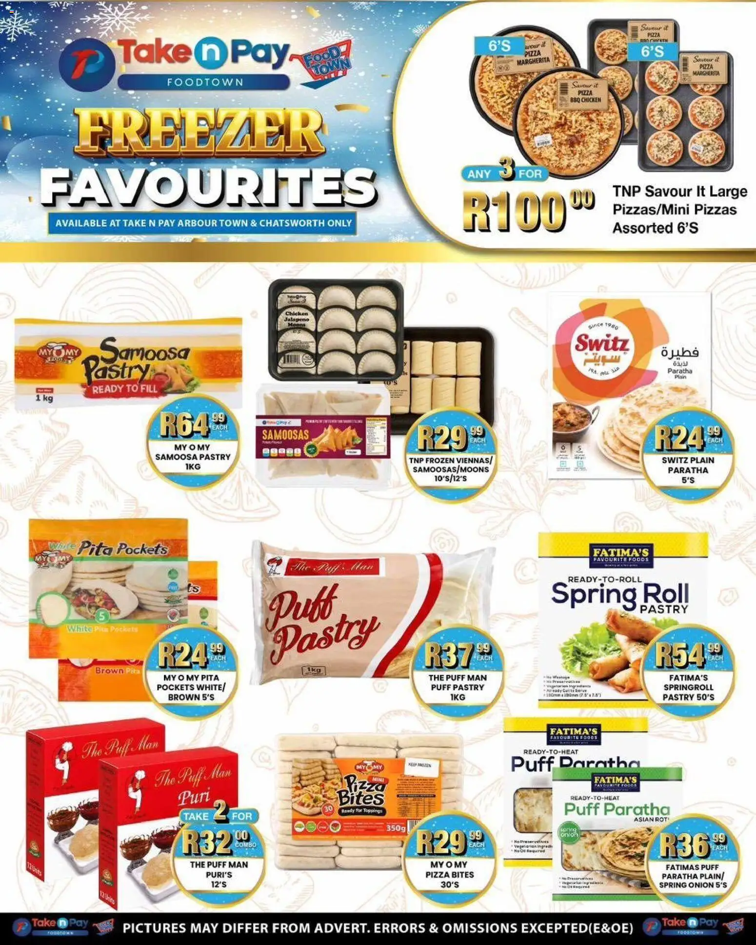 New Take n Pay catalogue – valid from 08.06.2026 | Page: 43 | Products: Freezer, Samoosas, Pizza, Chicken