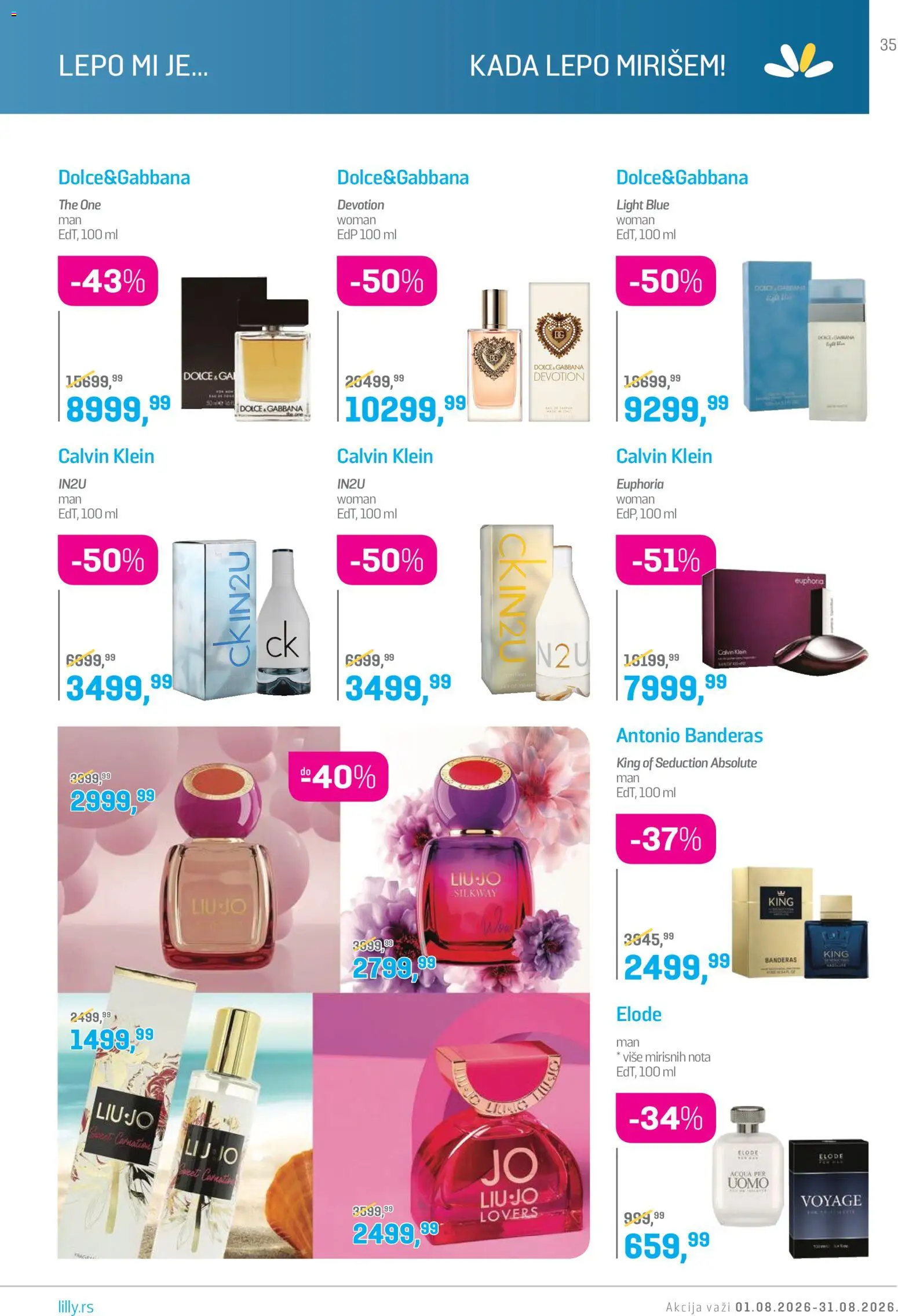 Lilly drogerie katalog - važi od 01.08.2026 | Strana: 35