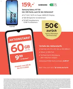 Angebote Tchibo ab 08.10.2026 gültig | Seite: 183 | Produkte: Samsung, Smartphones, Telefon
