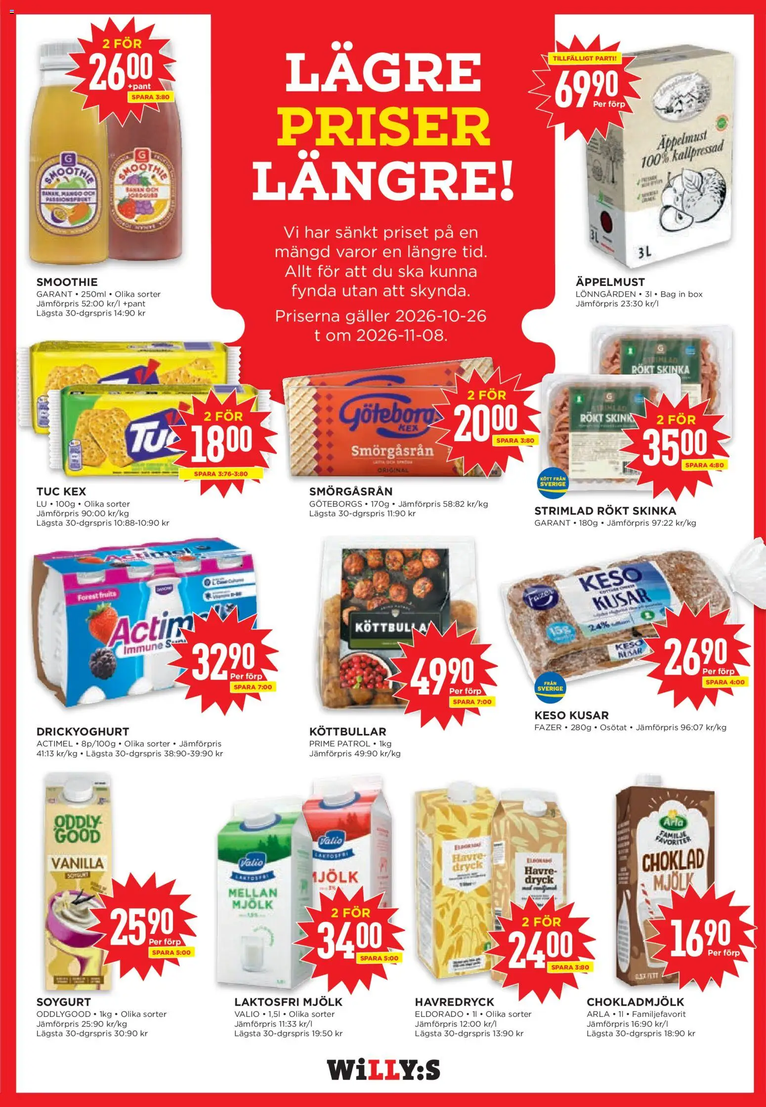 Willys reklamblad aktuell från 26/10/2026 | Sida: 9