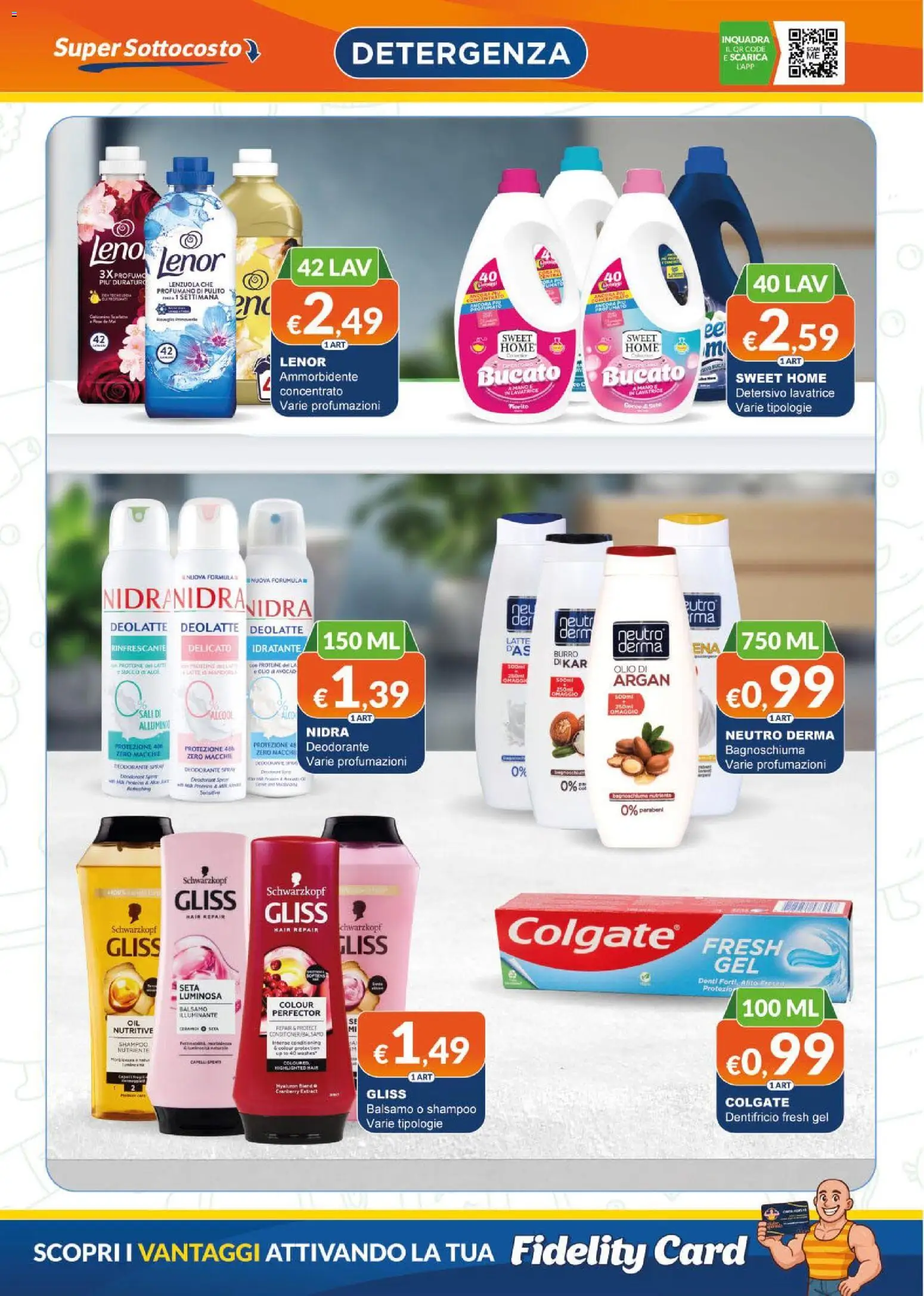 Volantino Mister Risparmio del 04.06.2026 | Pagina: 3 | Prodotti: Balsamo, Bagnoschiuma, Olio, Lenzuola