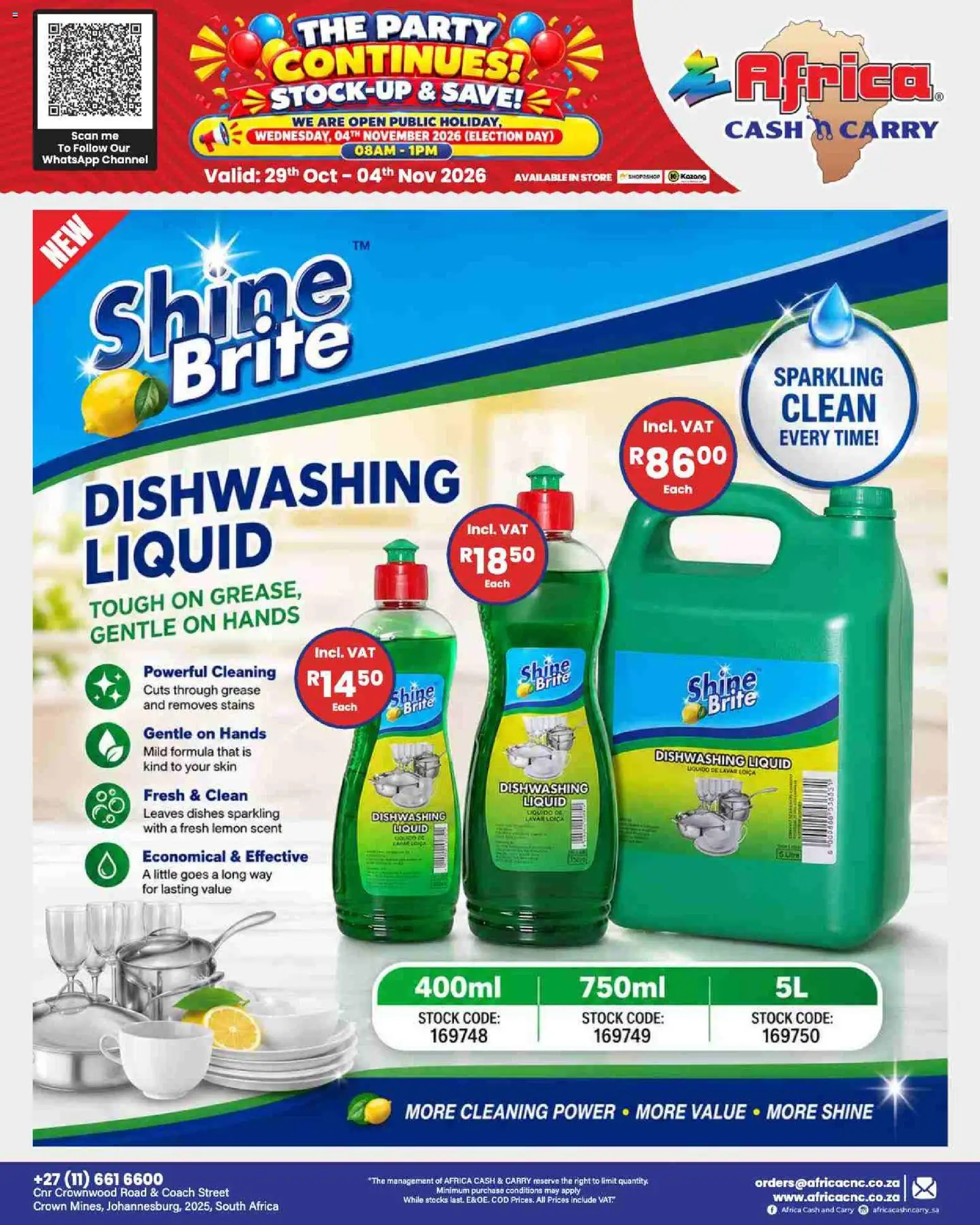 New Africa Cash & Carry catalogue – valid from 29/10/2026 | Page: 120