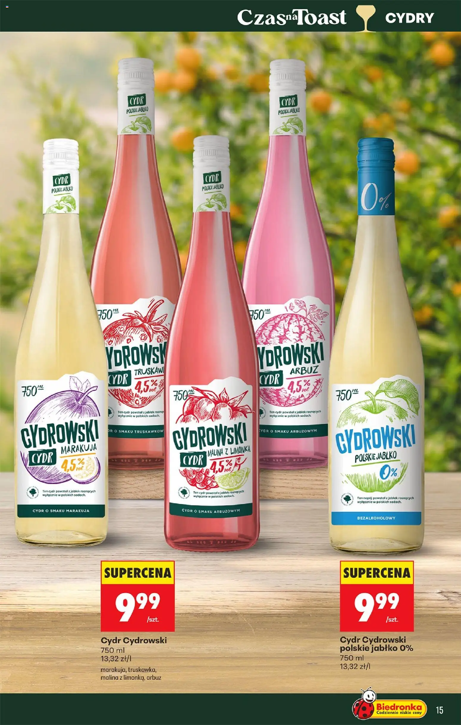 Biedronka Polsko leták - Czas na toast od 20.04.2026 | Strana: 15 | Produkty: Marakuja