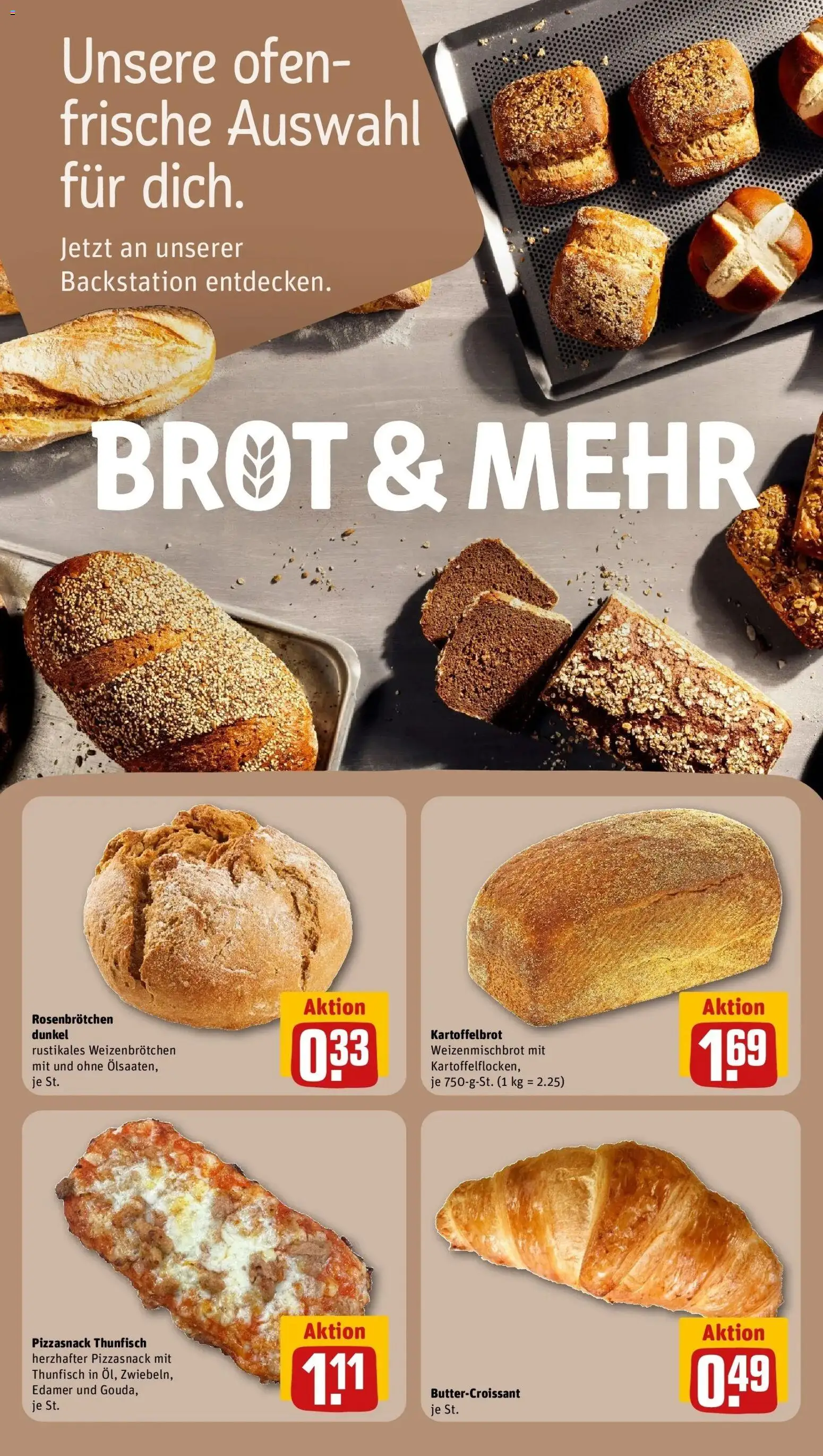 REWE Prospekt ab 05.10.2026 zum Blättern » Angebote | Seite: 32 | Produkte: Ofen, Thunfisch, Edamer, Brot