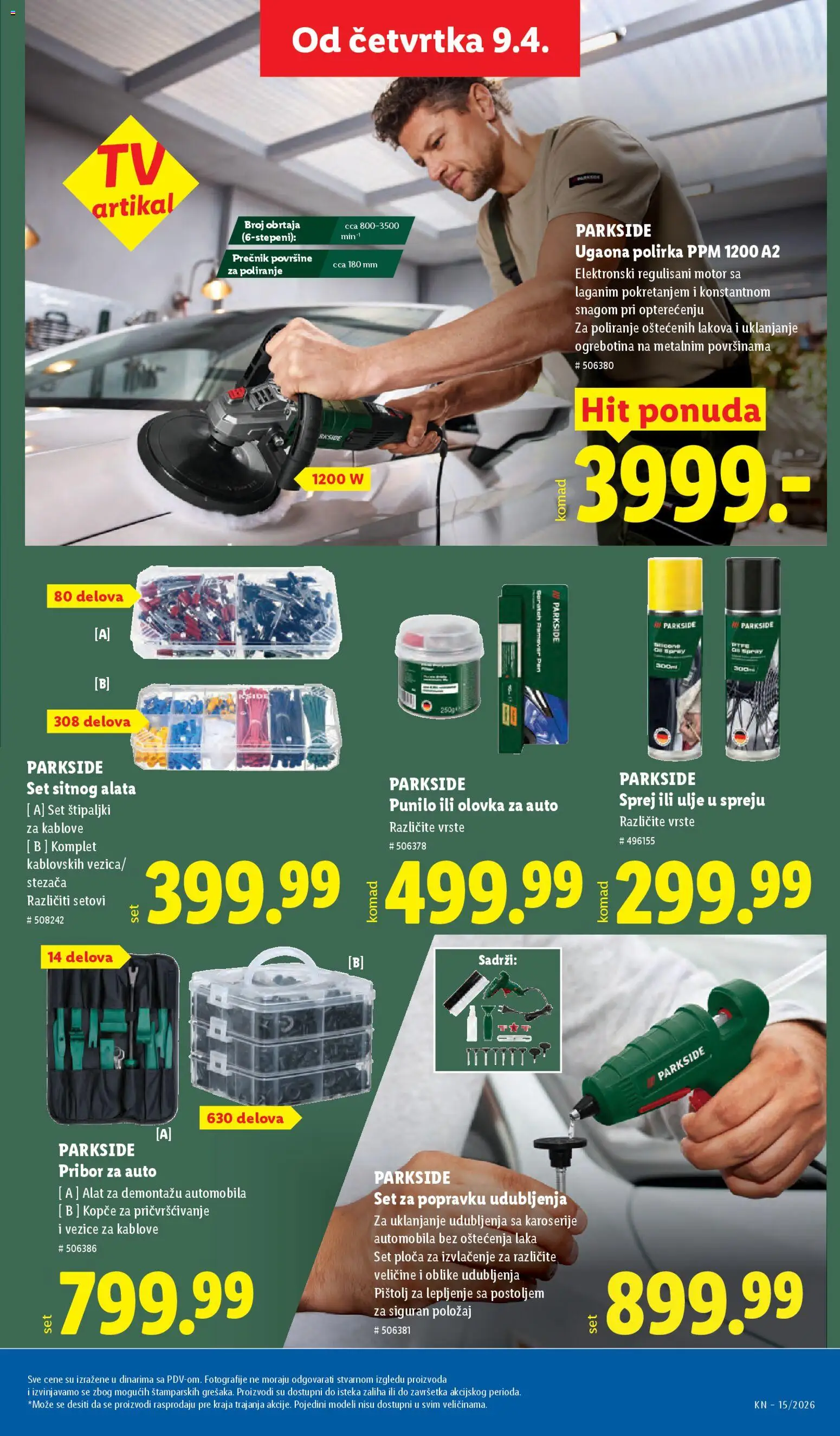 Lidl katalog - važi od 09.04.2026 | Strana: 81 | Proizvode: Parkside, Ulje u spreju, Ulje, Alat