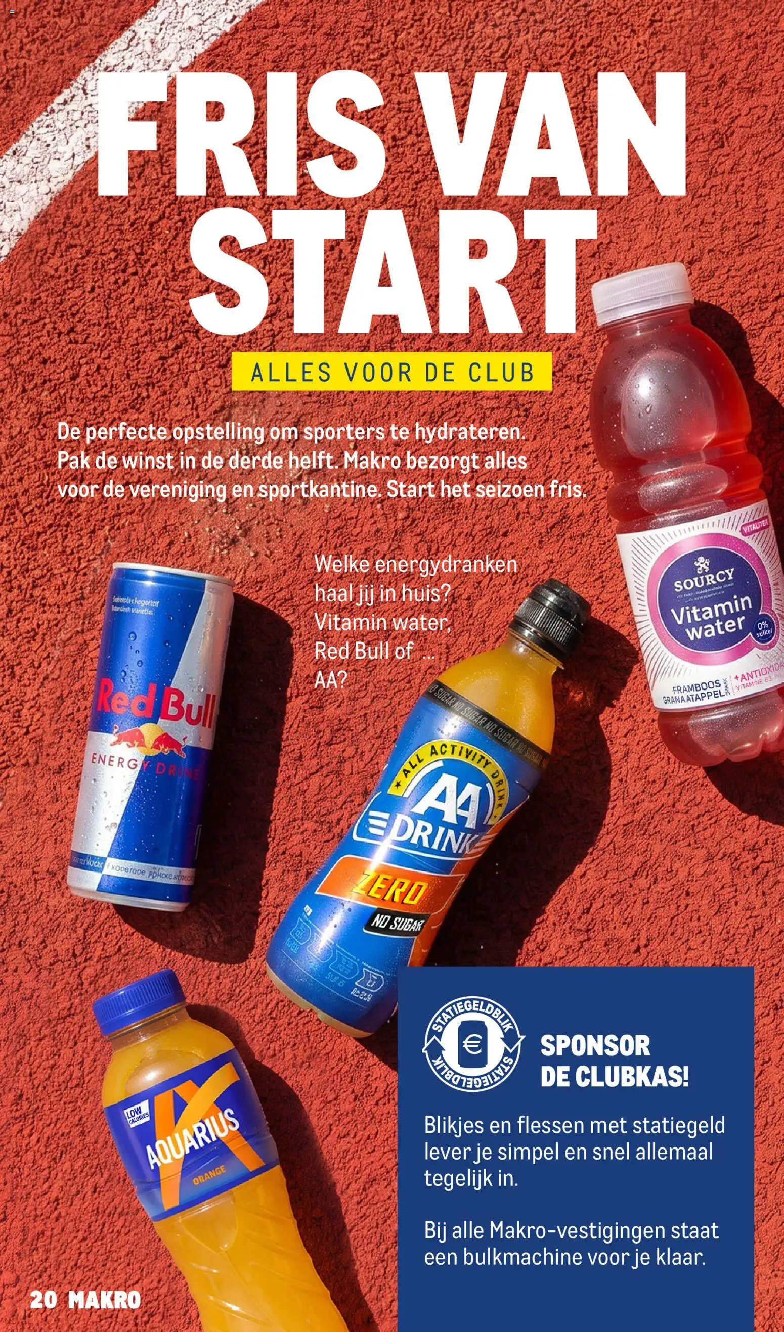 {H1} | Pagina: 20 | Producten: Red Bull, Water, Lever