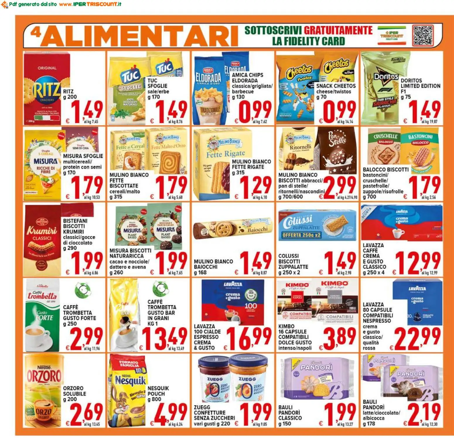 Volantino Ipertriscount del 21/08/2026 | Pagina: 4 | Prodotti: Biscotti, Crackers, Cialde, Nescafé