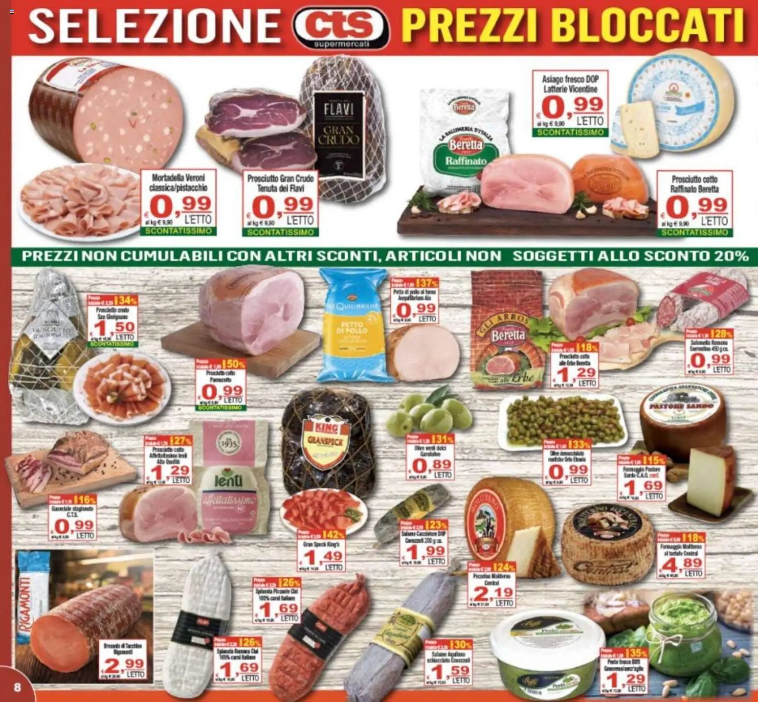 Volantino CTS del 02/09/2026 | Pagina: 8 | Prodotti: Speck, Prosciutto Crudo, Formaggio, Pecorino
