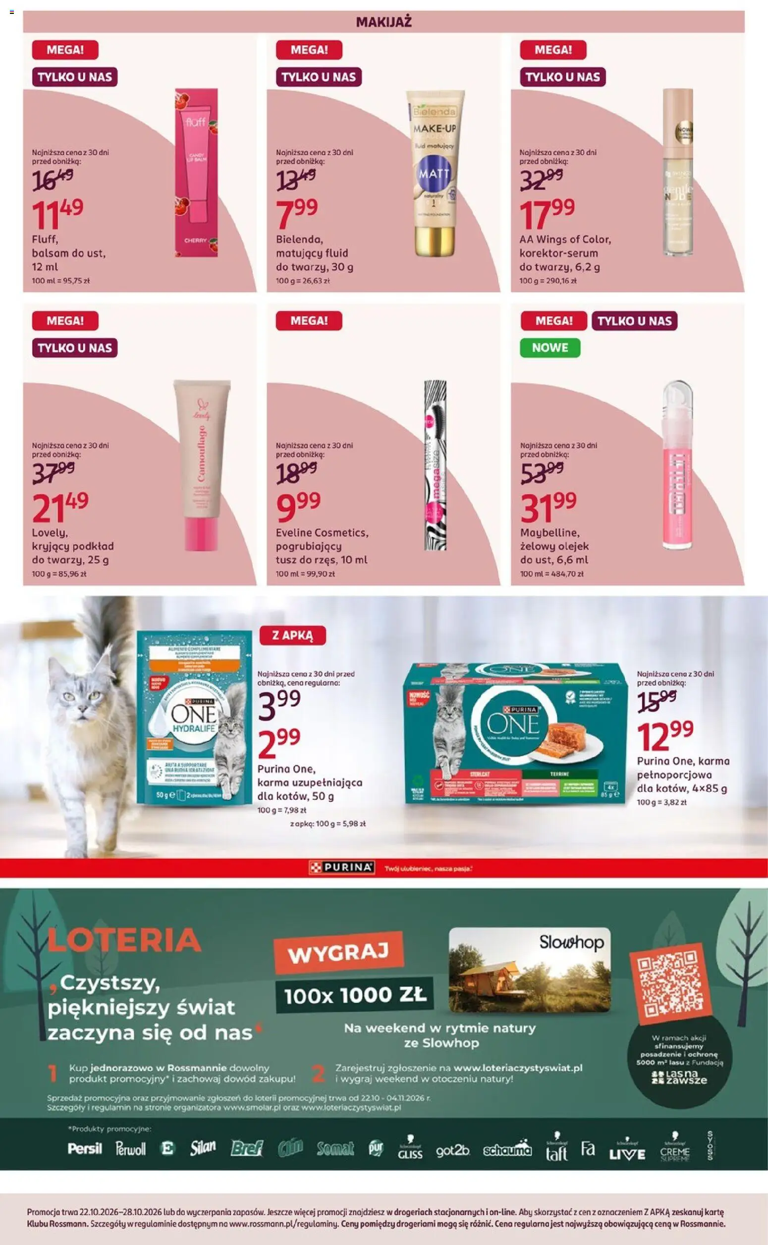 Rossmann gazetka od 22.10.2026 | Strona: 7 | Produkty: Persil, Perwoll, Bielenda, Makijaż