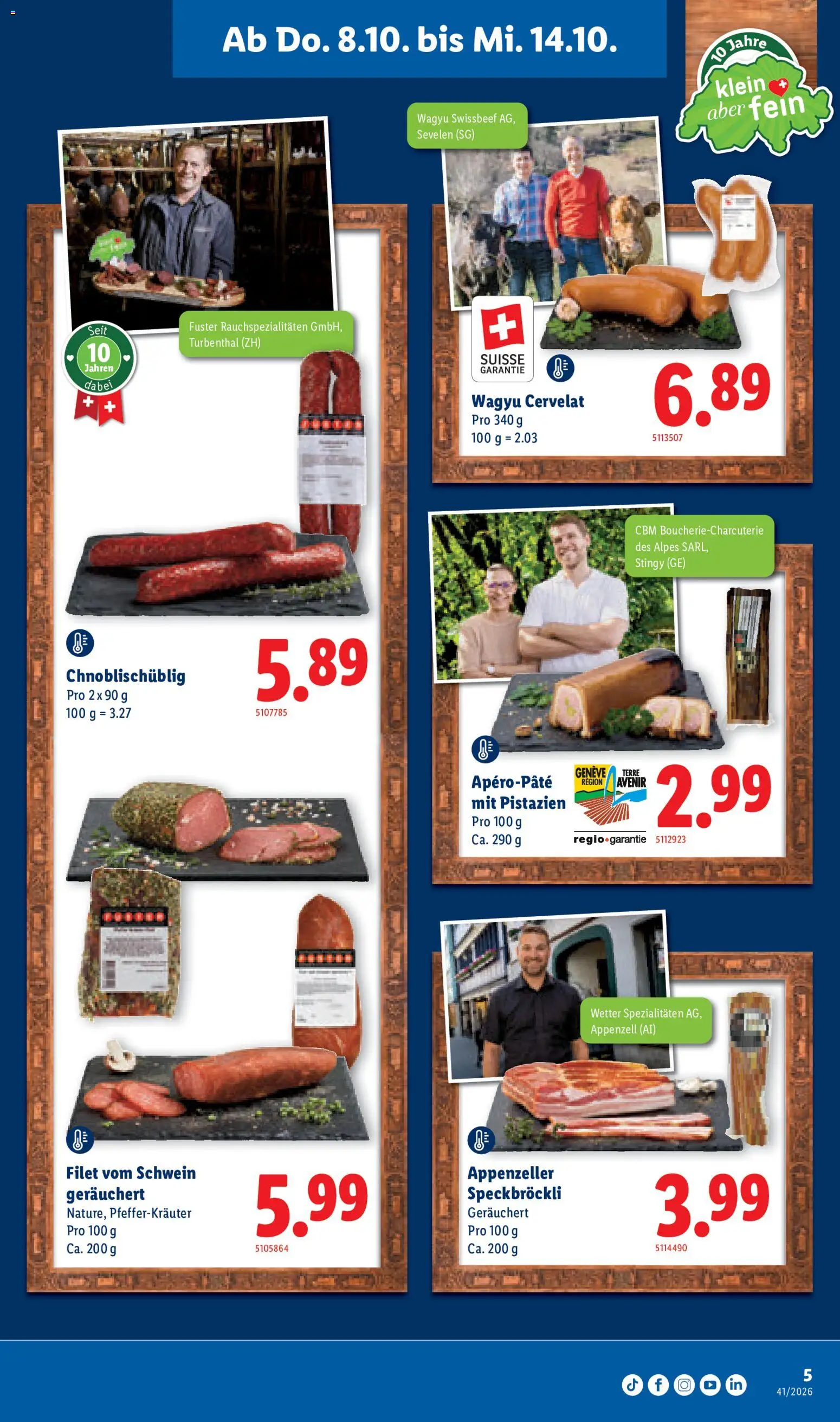 Lidl aktionen Feinste Schweizer Spezialitäten – gültig ab 08.10.2026 | Seite: 5