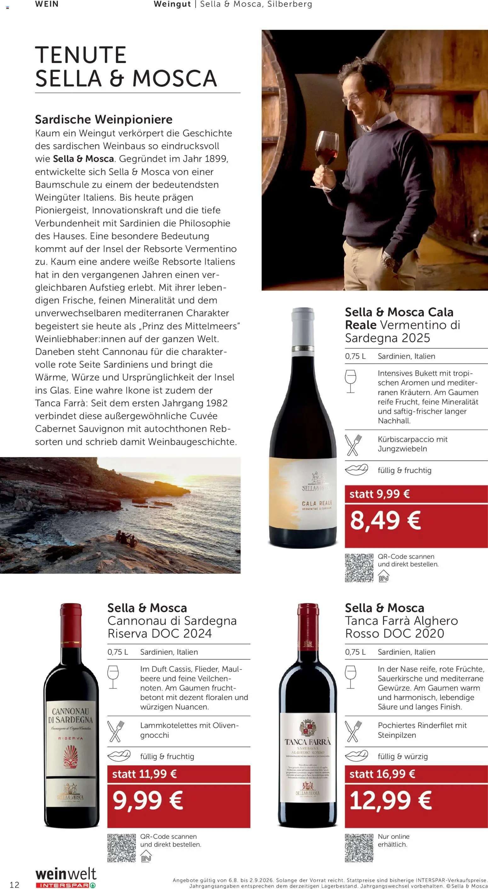 Interspar Wein Welt gültig ab 06.08.2026 | Seite: 12 | Produkte: Szeder, Duft, Wein