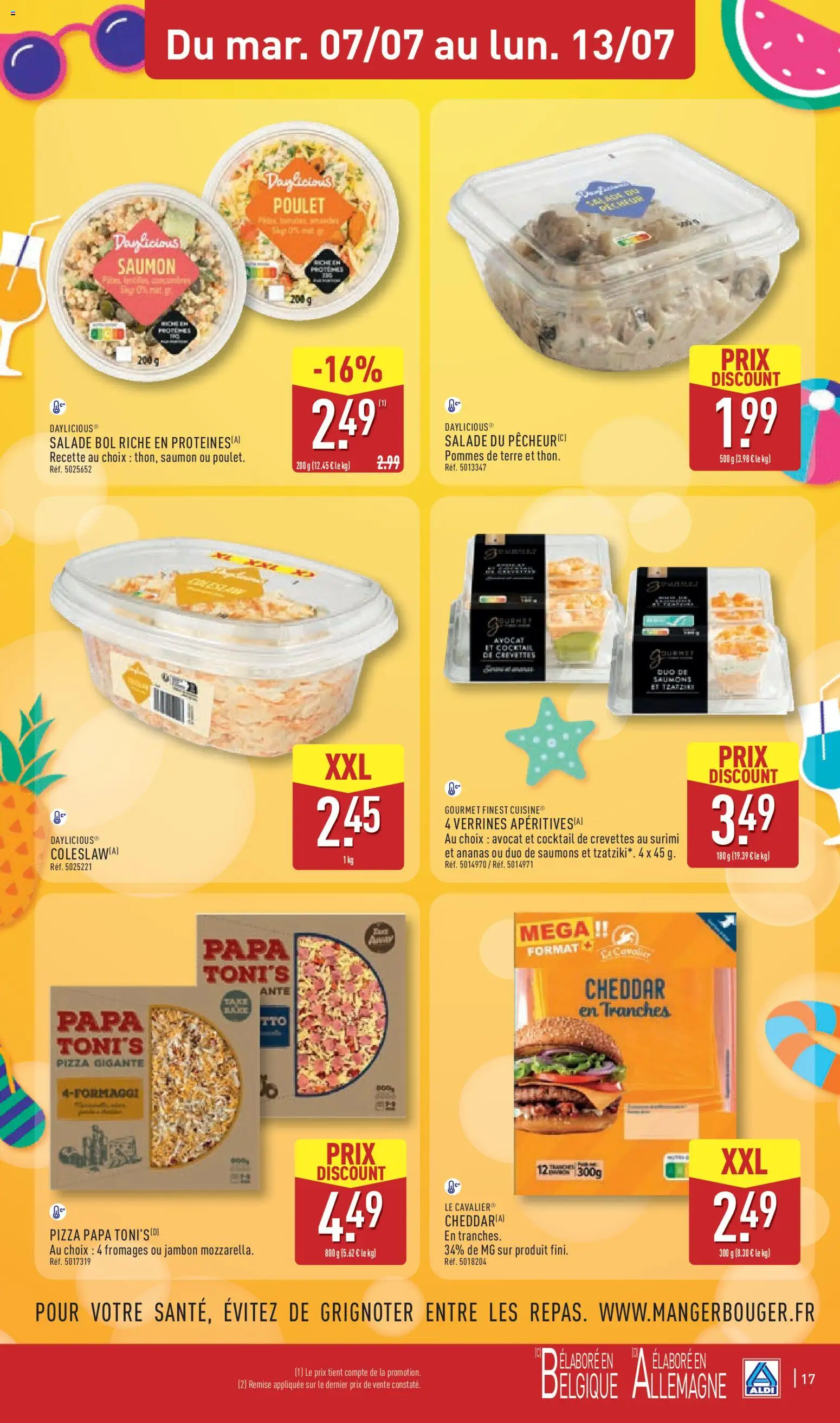 {H1} | Page: 19 | Produits: Salade, Verrines, Ananas, Saumon
