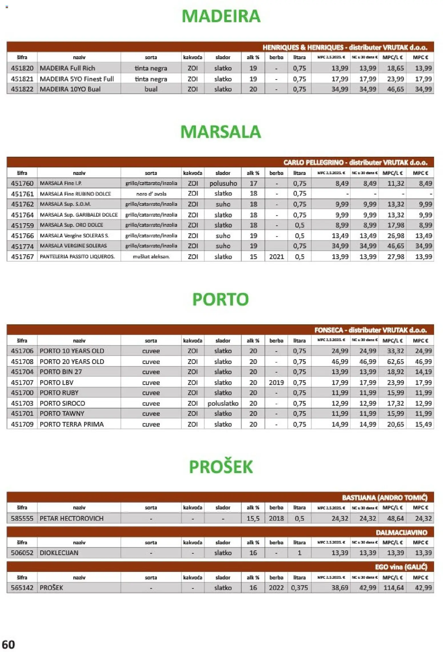 Vrutak katalog | vrijedi od 01.11.2025 | Stranica: 60 | Proizvodi: Prošek
