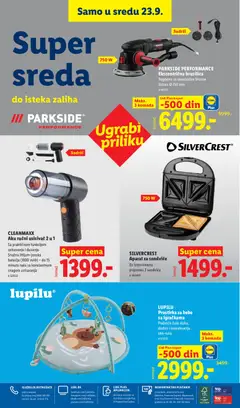 Lidl katalog - pregled Lidl kataloga - važi od 17.09.2026 | Strana: 86 | Proizvode: Usisivač, Parkside, Aparat za sendviče, Baterija