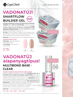 Crystal Nails 2026 Nyár Extra - amely érvényes a következő dátumtól: 2026.06.08. | Oldal: 8 | Termékek: Ragasztó, Alapozó, Rosé, Gél