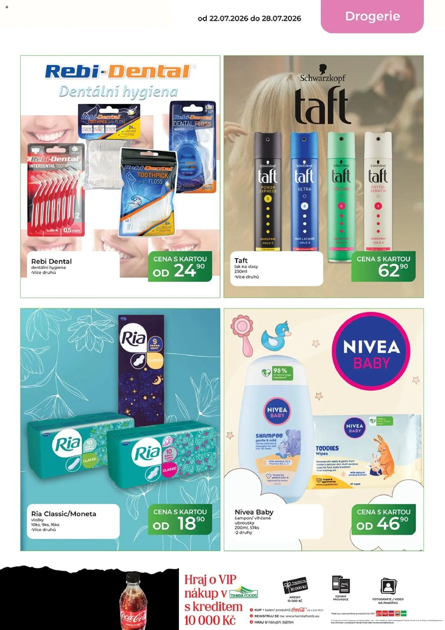 Tamda Foods leták od 22.07.2026 | Strana: 57 | Produkty: Vložky, Ubrousky, Drogerie, Lak na vlasy
