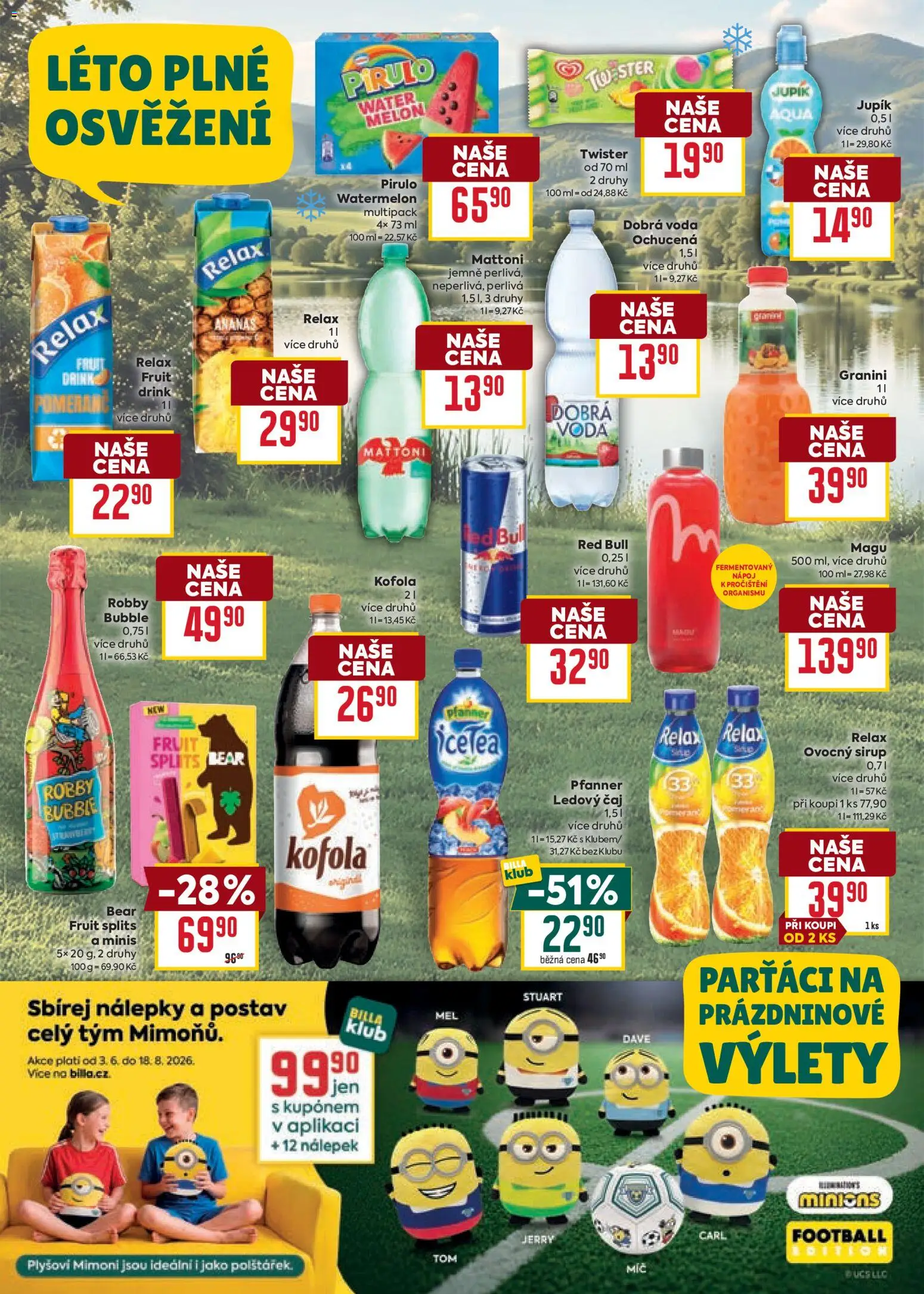 Billa Velký leták od 08.07.2026 | Strana: 26 | Produkty: Ananas, Mimoni, Ovocný sirup, Ledový čaj