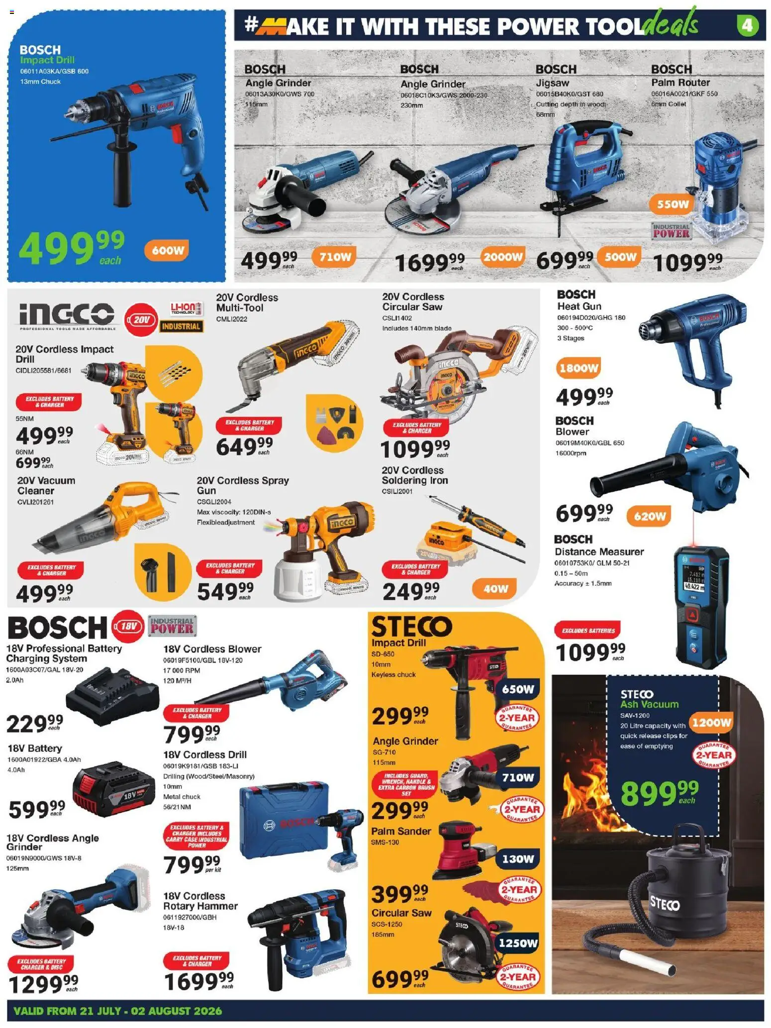 New MICA catalogue – valid from 21/07/2026 | Page: 4 | Products: Router, Case, Drill, Hammer