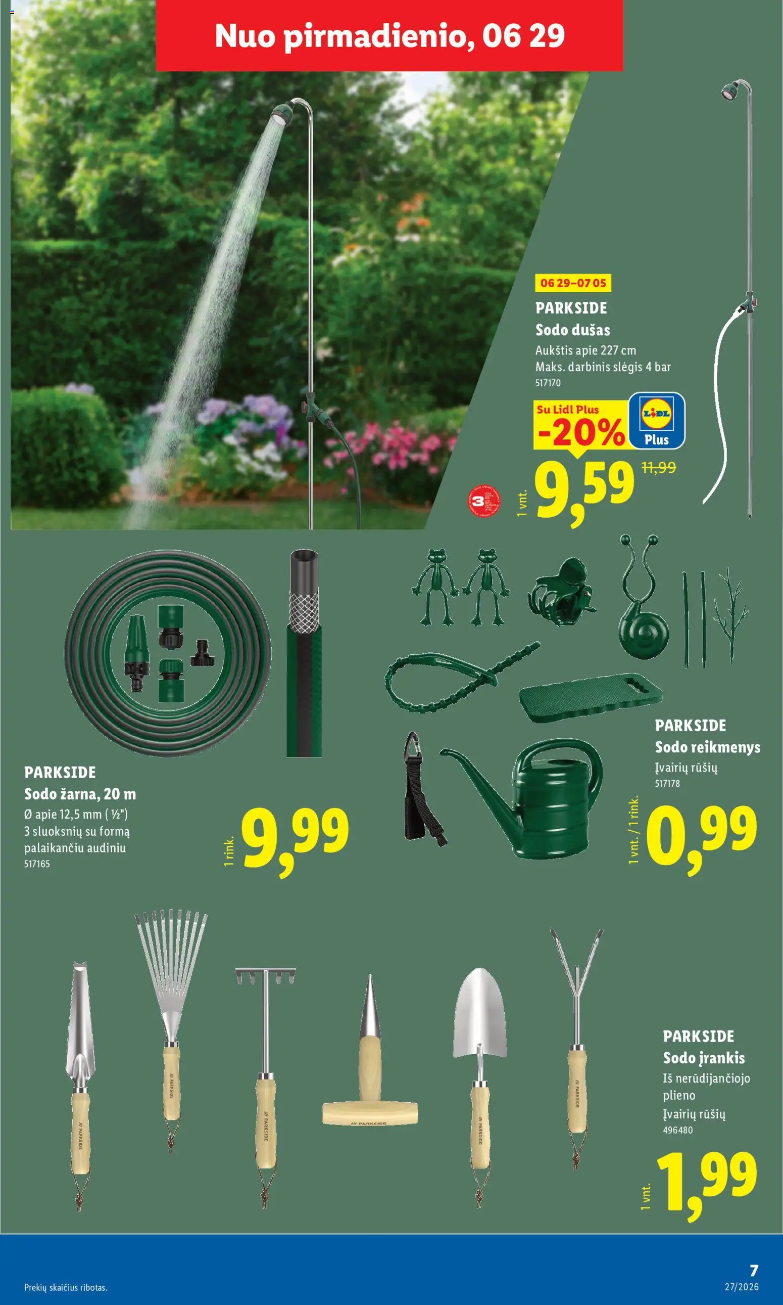 LIDL akcijos nuo 2026.06.29 | Puslapis: 7 | Prekių: Dušas