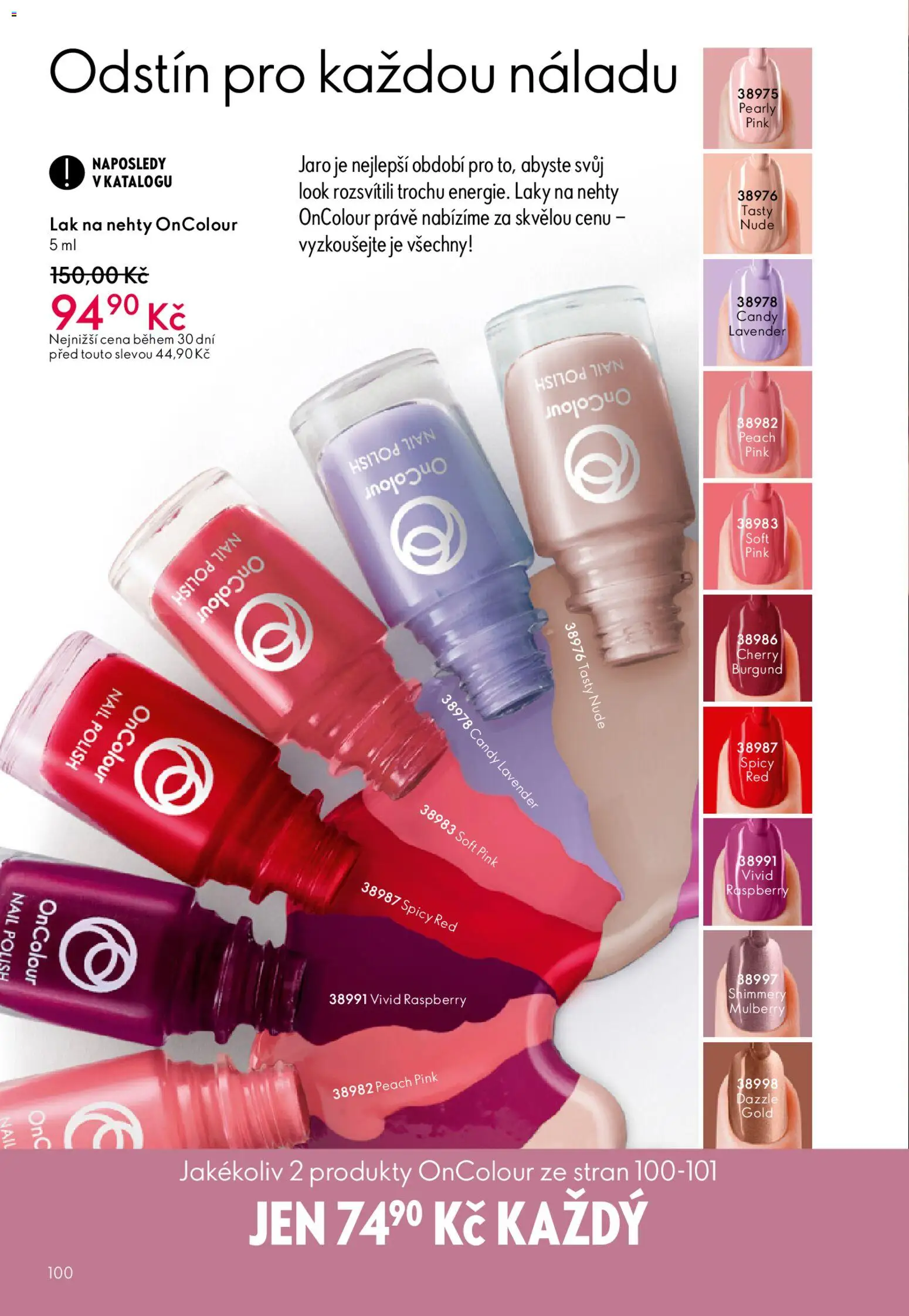 Oriflame katalog č. 05/2026 od 25.03.2026 | Strana: 100 | Produkty: Laky na nehty, Nehty, Lak na nehty