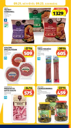 SZALÁMI-SPECIALITÁSOK, többféle, 100 g/csomag, 5 090 Ft/kg - amely érvényes a következő dátumtól: 2026.09.17. | Oldal: 29