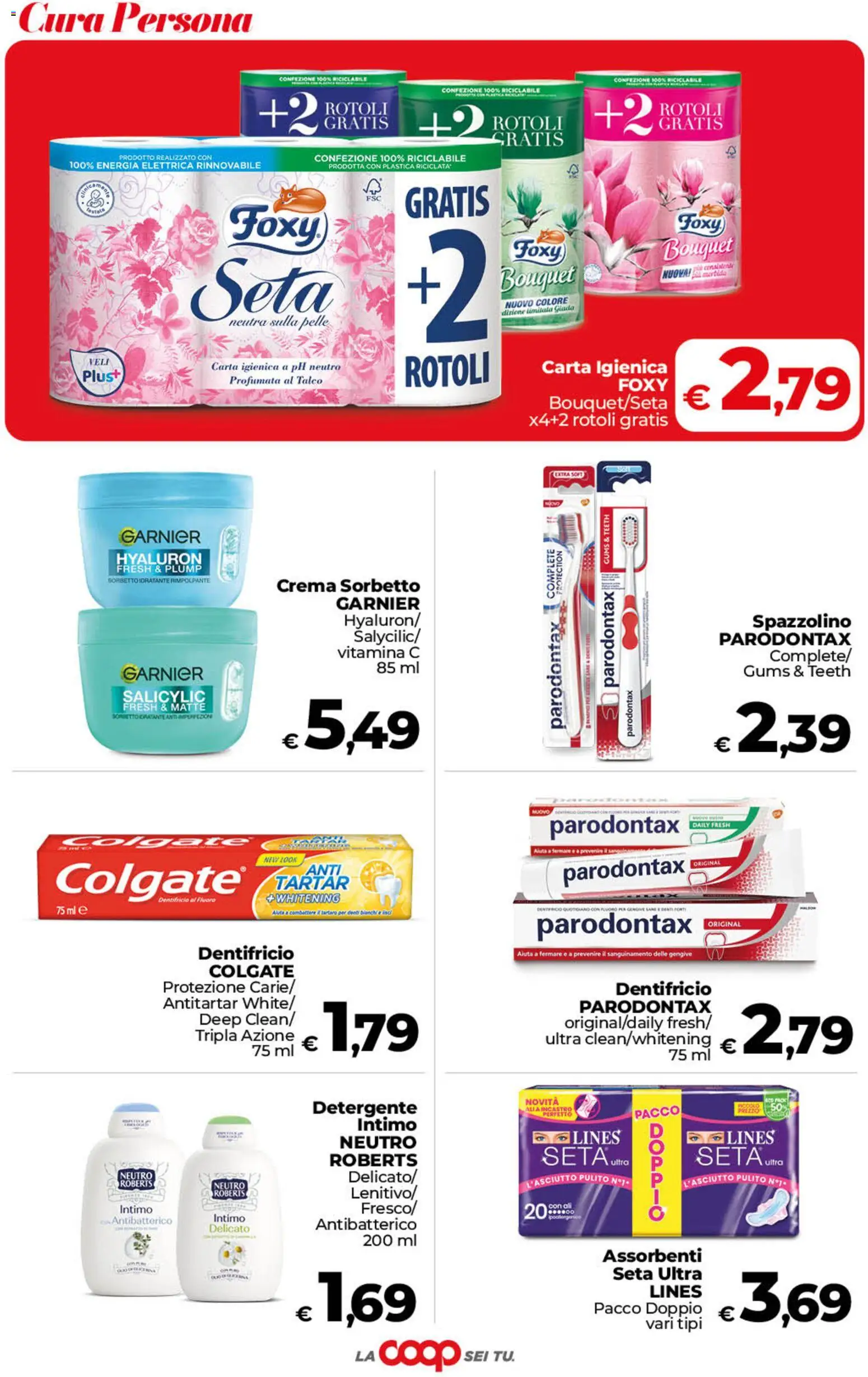 Volantino COOP del 22/09/2026 | Pagina: 35 | Prodotti: Spazzolino, Detergente, Intimo, Sorbetto