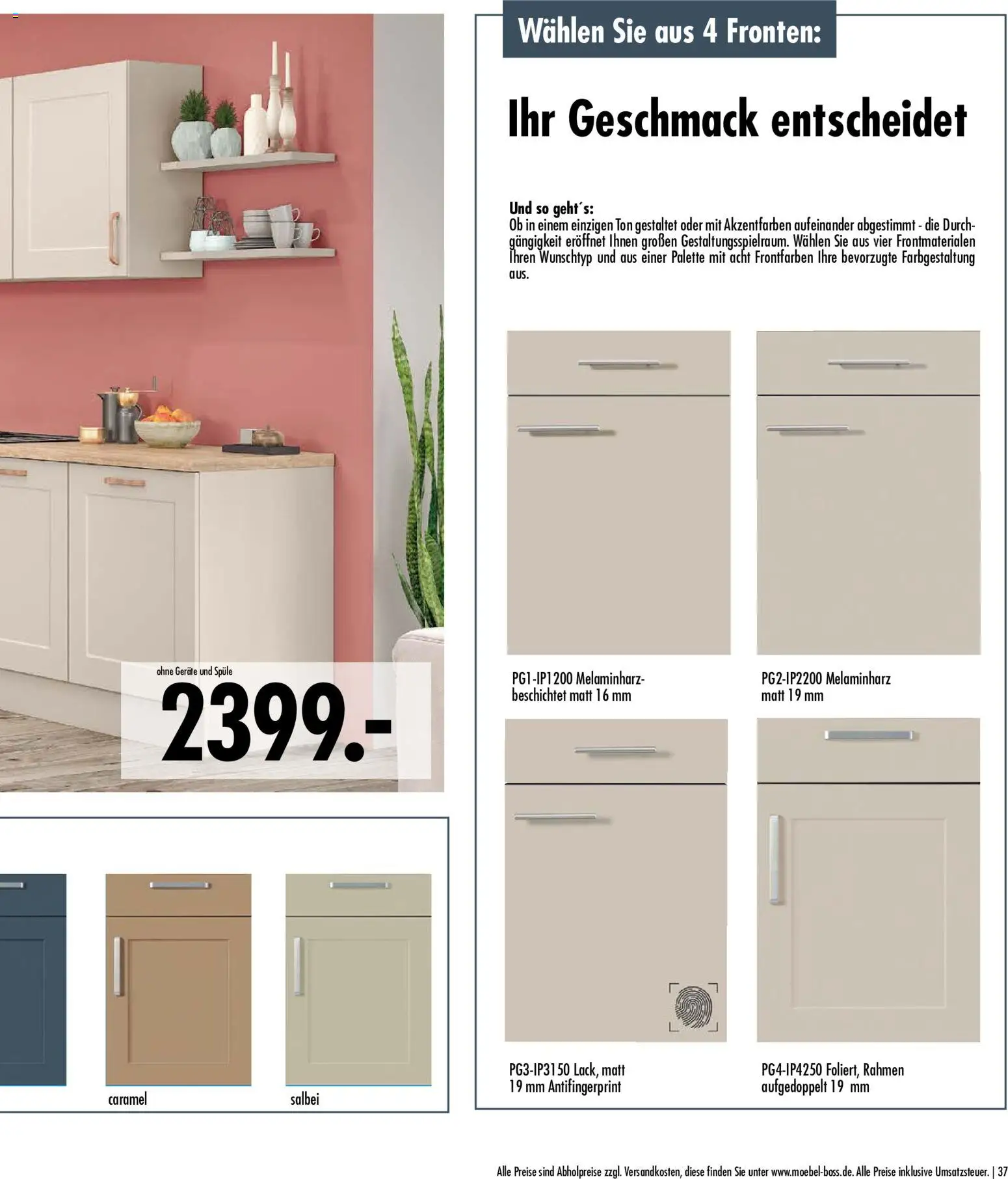 SB Möbel Boss Küchenkatalog 2026 – gültig ab 09.04.2026 | Seite: 37