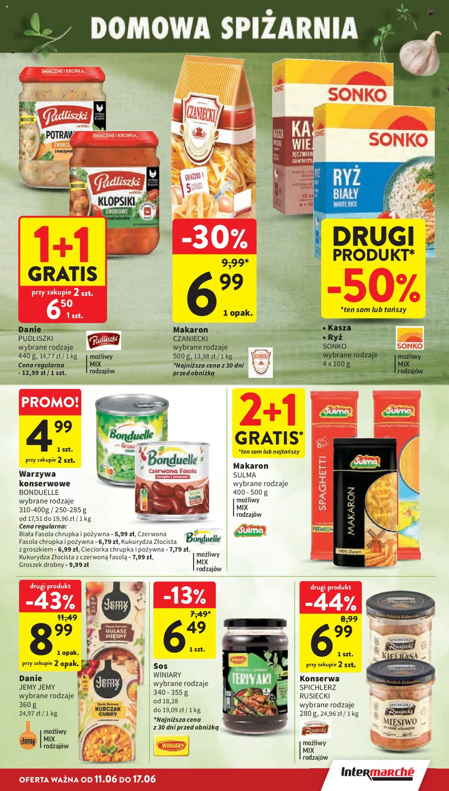 Intermarche gazetka od 11.06.2026 | Strona: 37 | Produkty: Curry, Kurczak, Klopsiki, Makaron